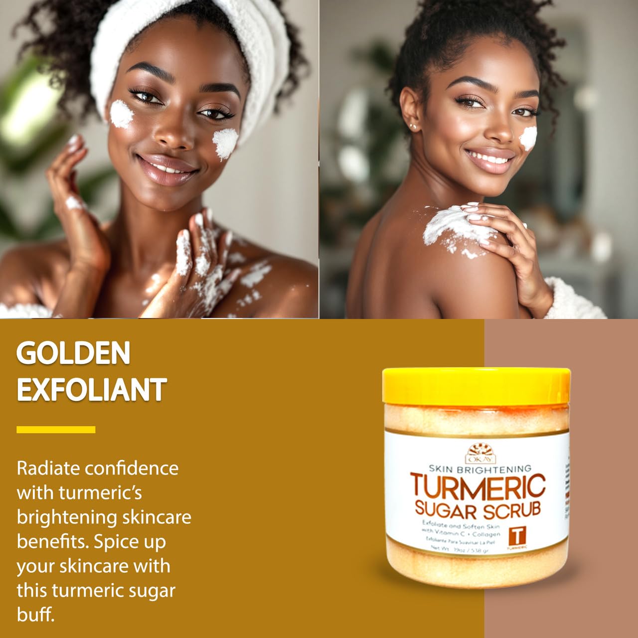 Okay Turmeric Sugar Scrub / 562 ml (19 oz) - Thumbnail 2