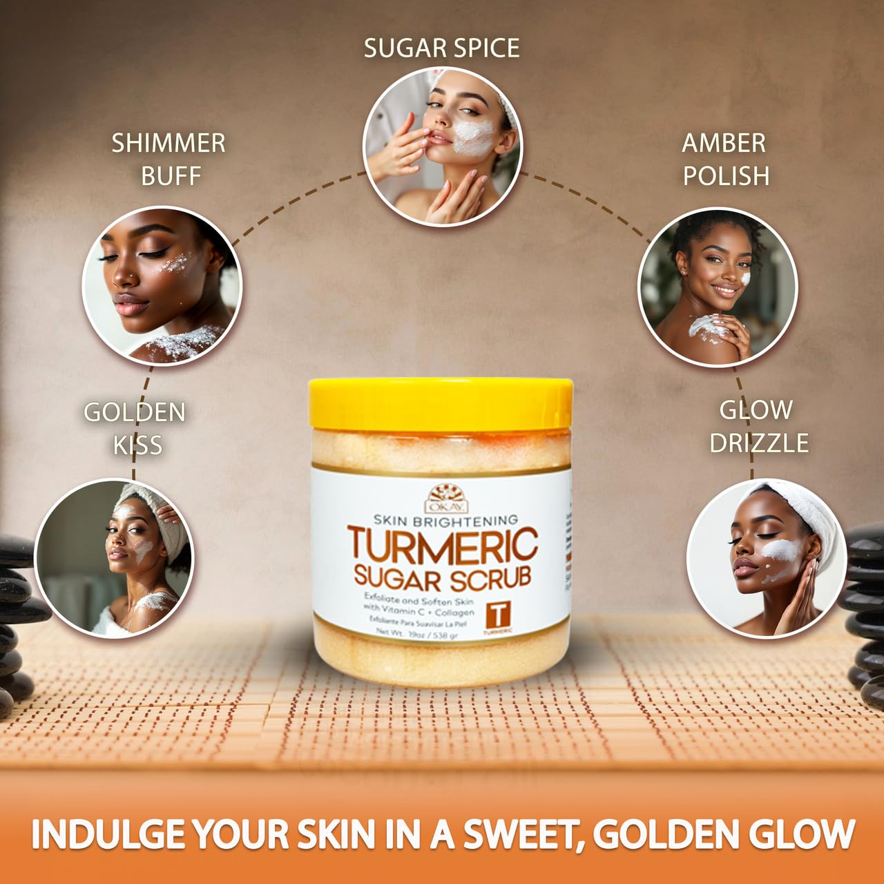 Okay Turmeric Sugar Scrub / 562 ml (19 oz) - Thumbnail 3