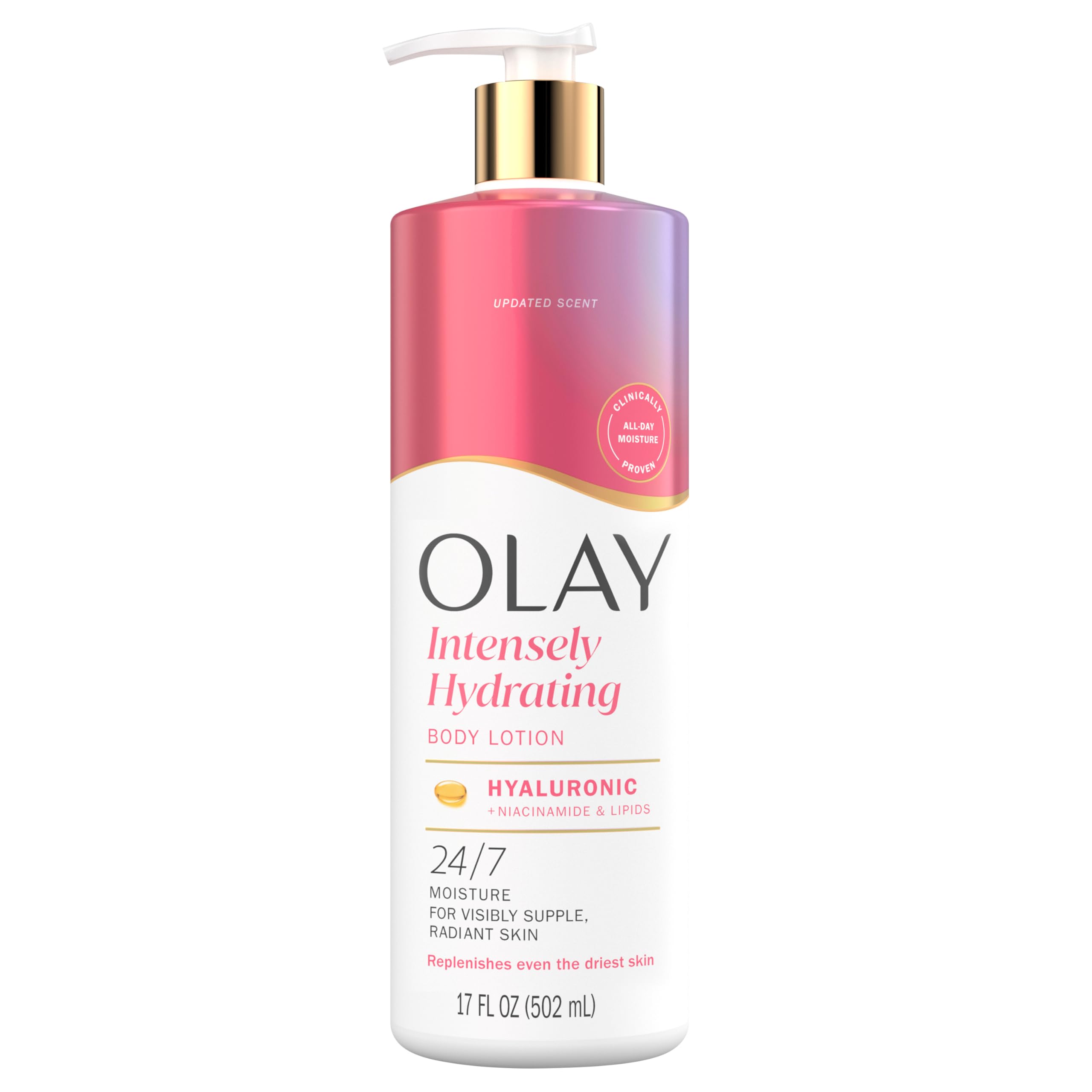 Olay Nourishing Hydrating Body Lotion With Hyaluronic Acid 17 Fl Oz - Thumbnail 1