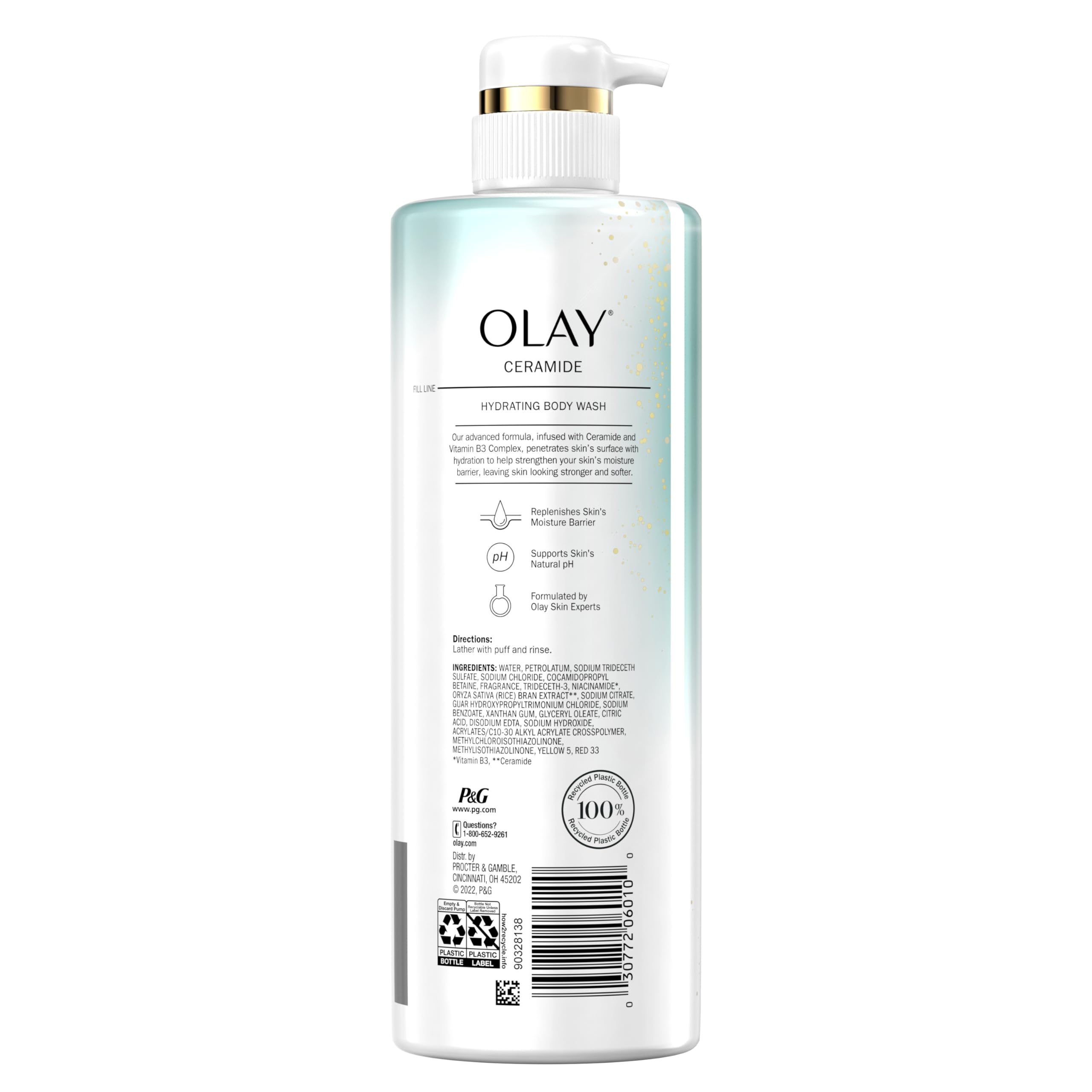 Olay Cleansing Strengthening Body Wash With Ceramide Vitamin B3 Complex - Thumbnail 2