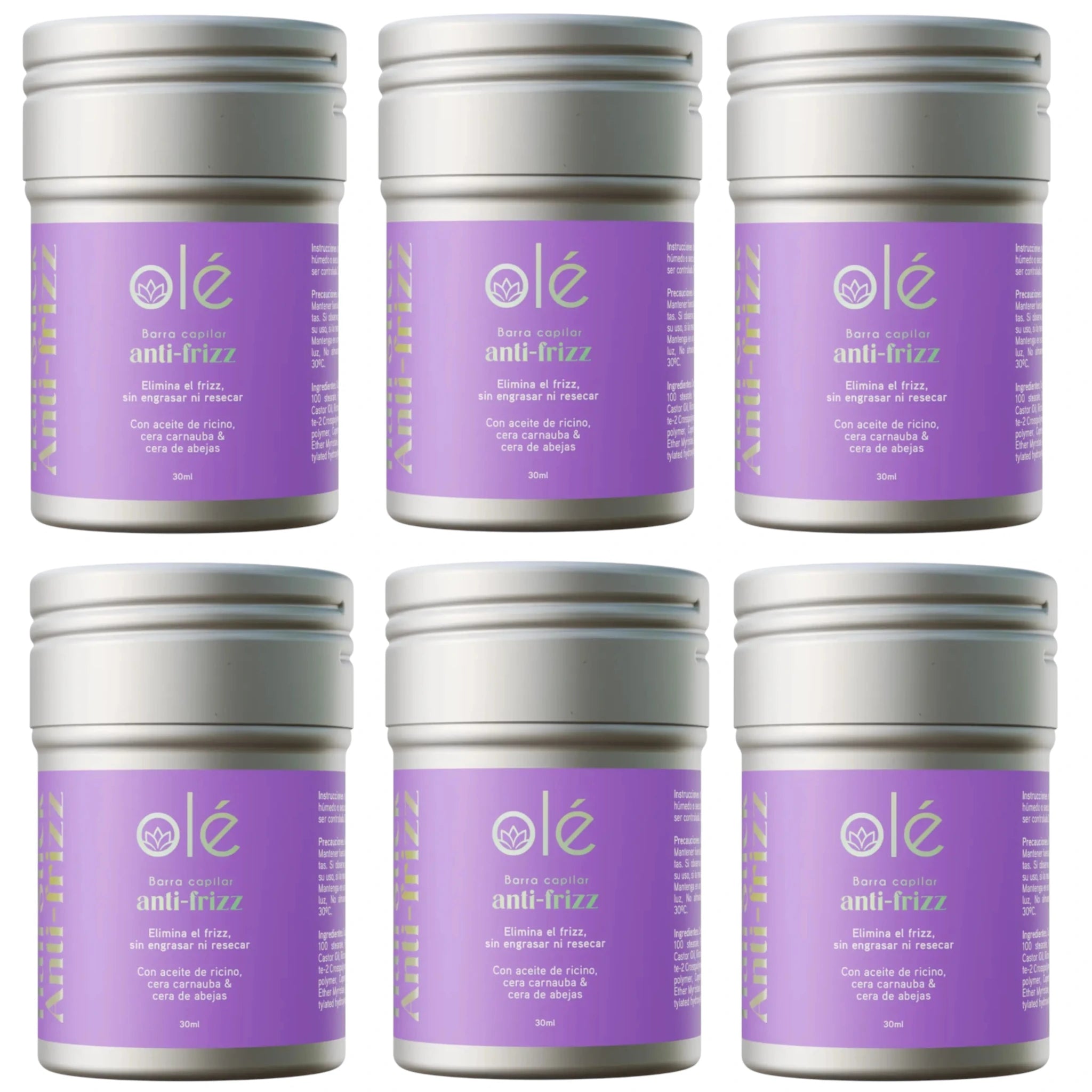 (6-pack) Ole Capilar Anti-Frizz Stick Translucent 30ml