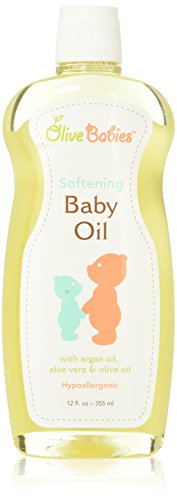 Olive Babies Softening Baby Oil 12 Fl.oz - Thumbnail 3