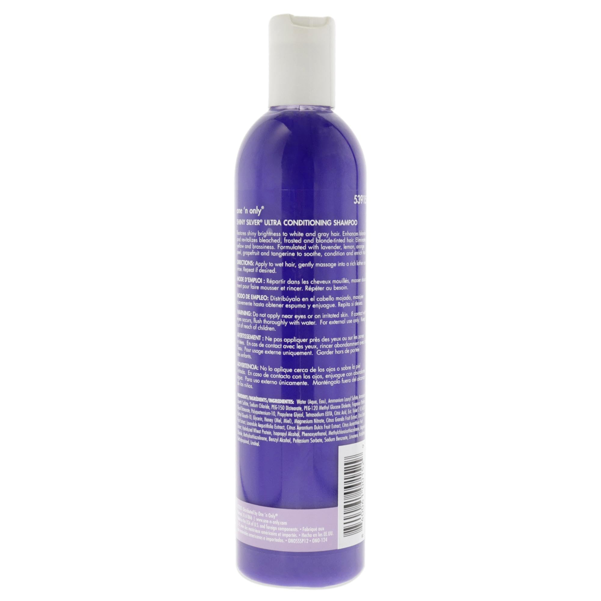 Shiny Silver Ultra Conditioning Shampoo for Blonde and Gray Hair 16 oz - Thumbnail 2