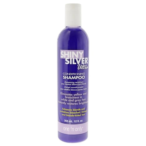 Shiny Silver Ultra Conditioning Shampoo for Blonde and Gray Hair 16 oz - Thumbnail 3