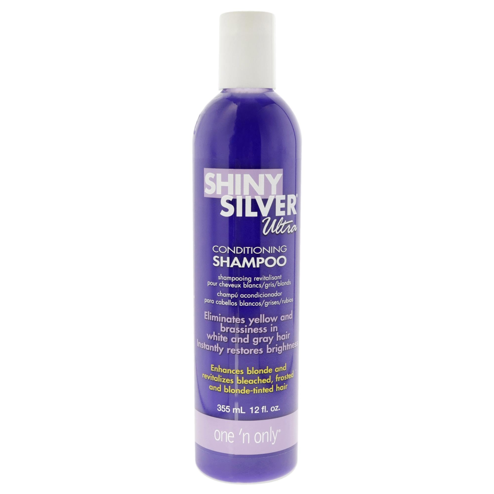 Shiny Silver Ultra Conditioning Shampoo for Blonde and Gray Hair 16 oz