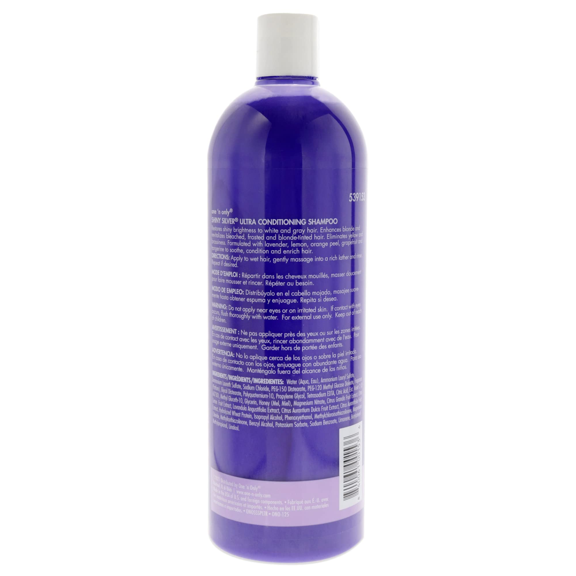 One 'n Only Shiny Silver Ultra Conditioning Shampoo Shampoo Unisex Unisex 33.8 - Thumbnail 2