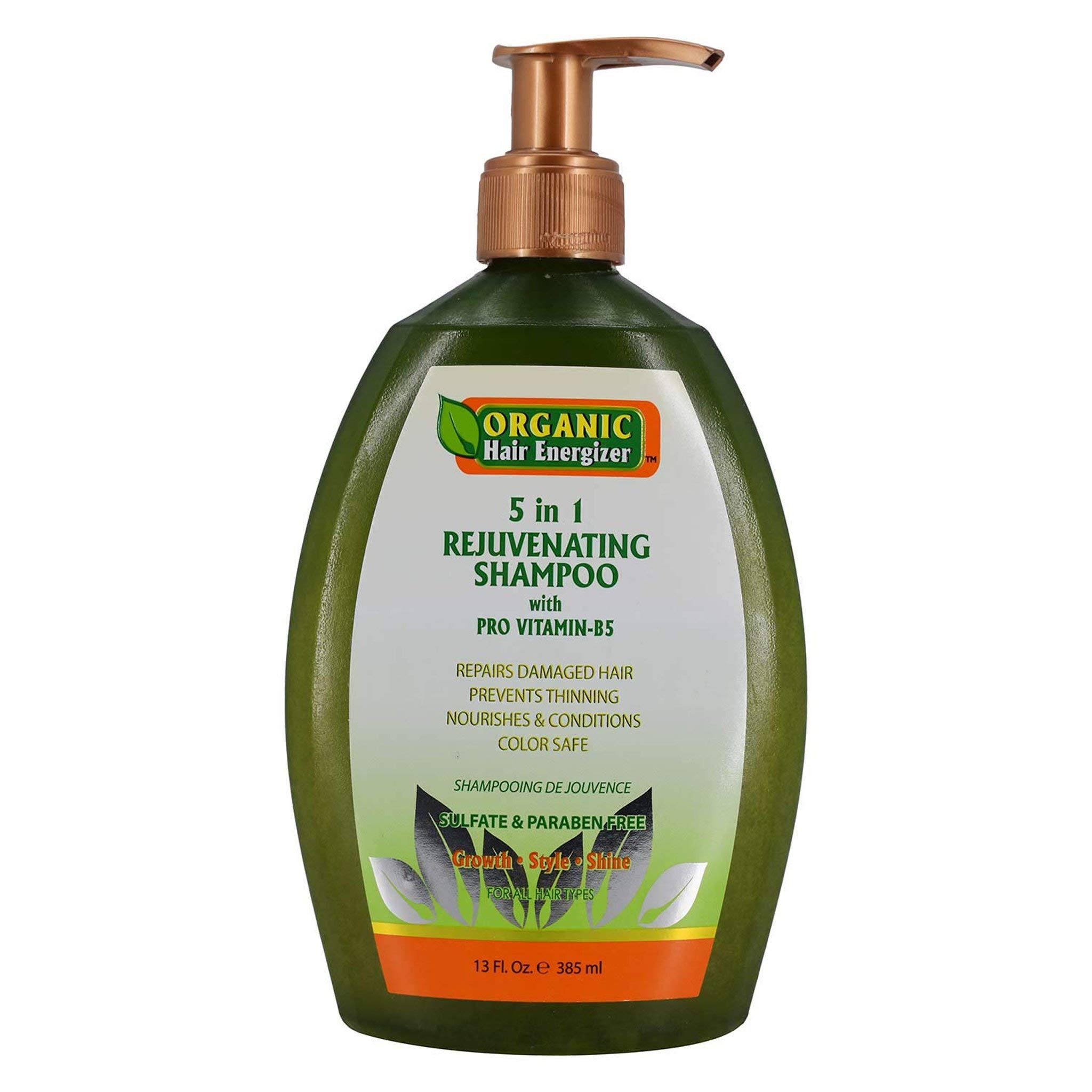 Organic Hair Energizer 5 In 1 Rejuvenating Shampoo 13 oz
