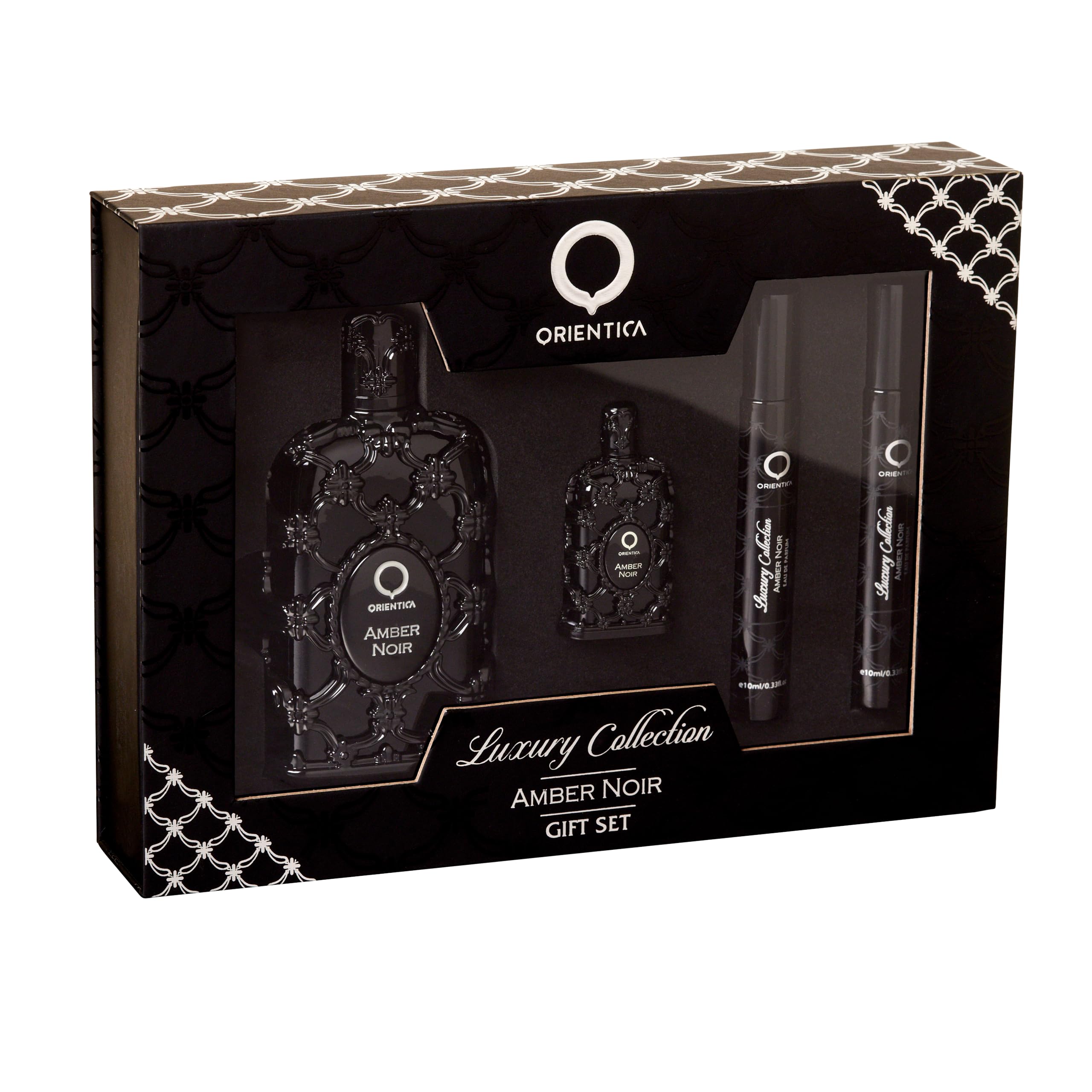 [Set] Orientica Luxury Amber Noir 4 Pc Cologne With Notes of Elemi Fig Carrot Musk - Thumbnail 2