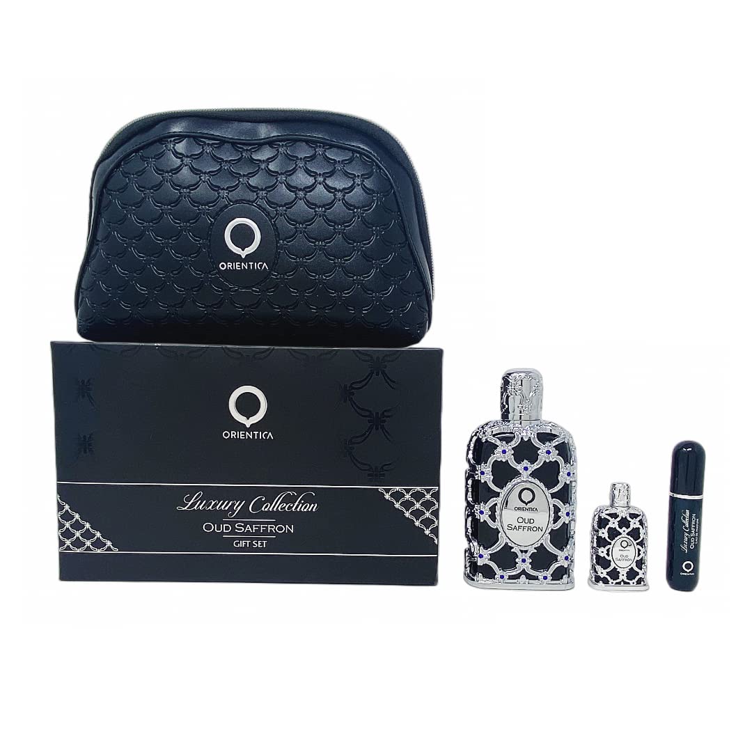 [Set] Orientica Oud Saffron 2.8 U + 7. + Atomizer+ Bag United Arab Emir. 12pcs Bybox