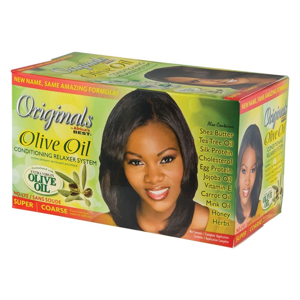 Originals By Africa's Best Olive Oil Conditioning No Lye Relaxer System Super - Thumbnail 2
