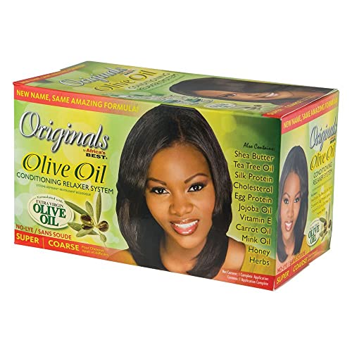 Originals By Africa's Best Olive Oil Conditioning No Lye Relaxer System Super - Thumbnail 3