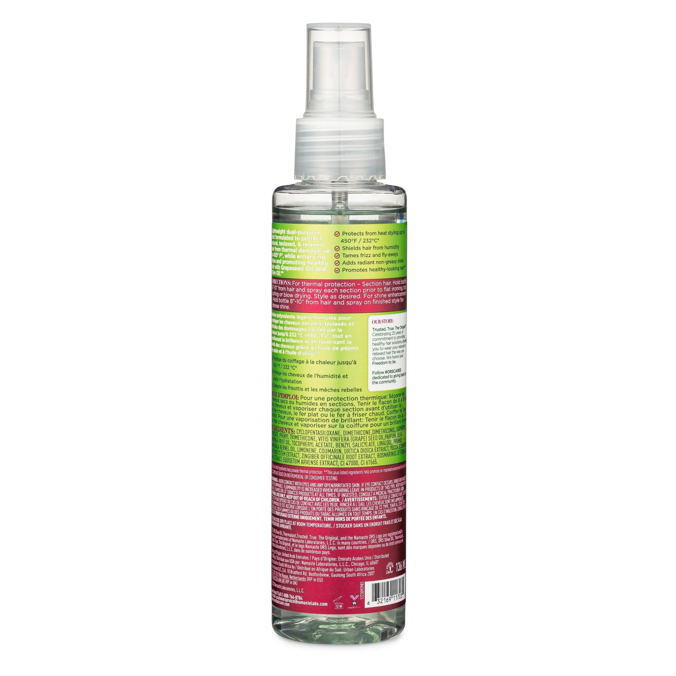 Ors Olive Oil Thermalast 2 N 1 Heat Defense Mist Infused With Grapeseed Oil for - Thumbnail 2