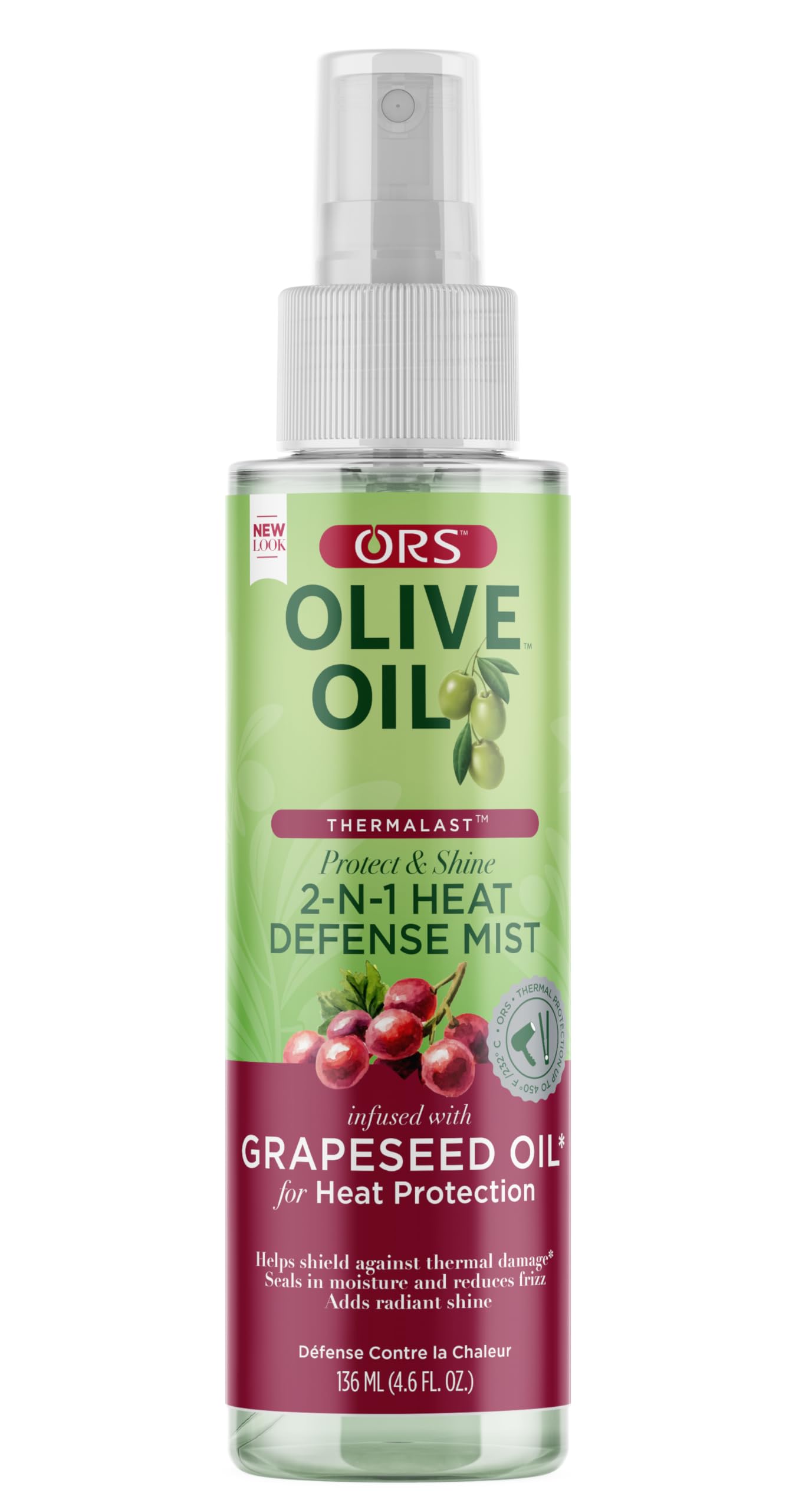 Ors Olive Oil Thermalast 2 N 1 Heat Defense Mist Infused With Grapeseed Oil for