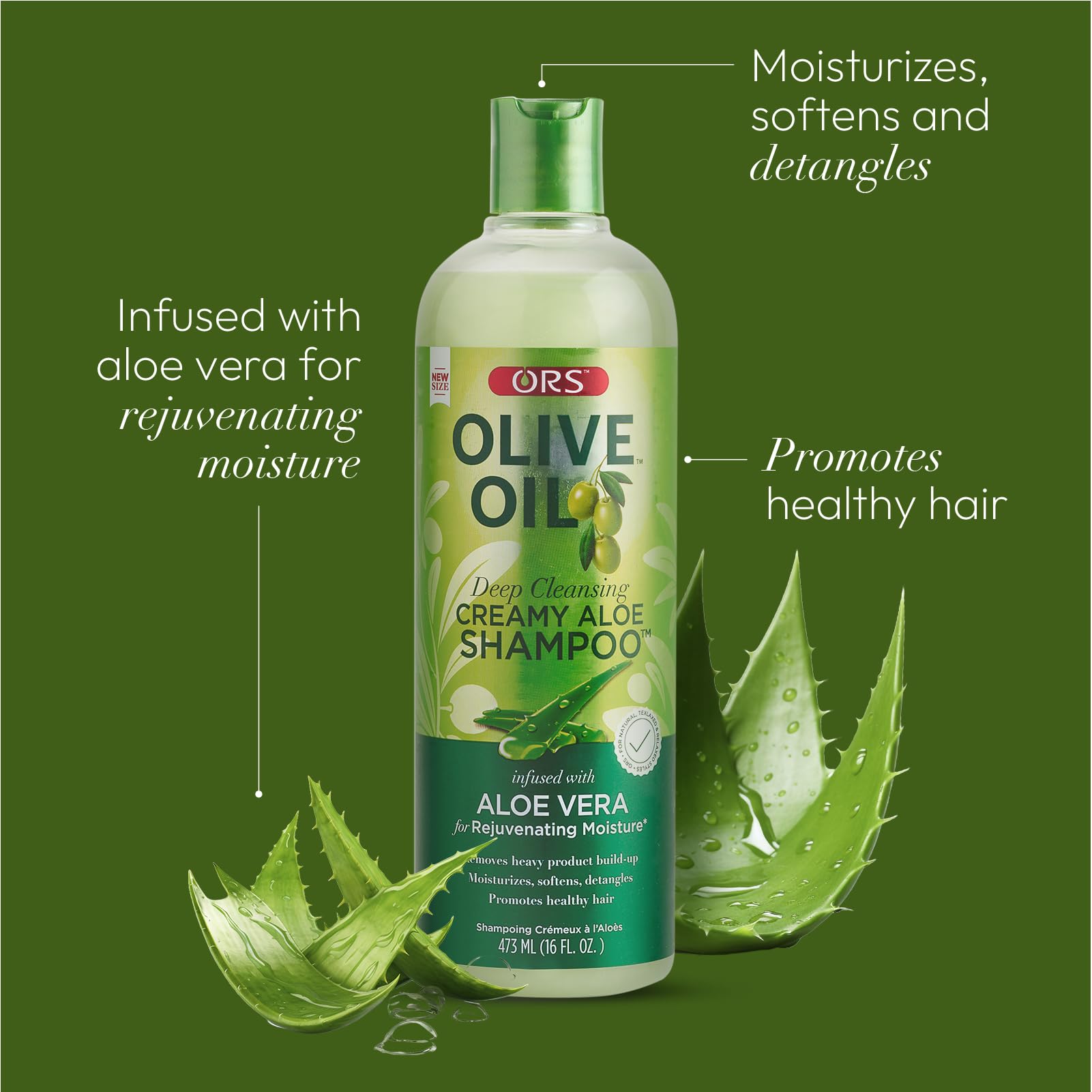 Ors Olive Oil Deep Cleansing Creamy Aloe Shampoo for All Hair Types