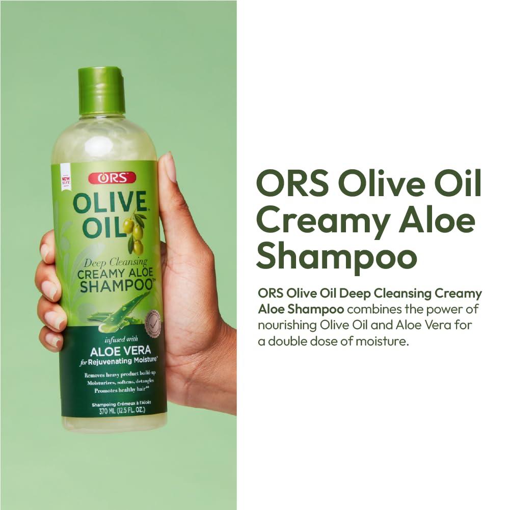 Ors Olive Oil Moisture Restore Creamy Aloe Shampoo Infused With Aleo Vera 12.5