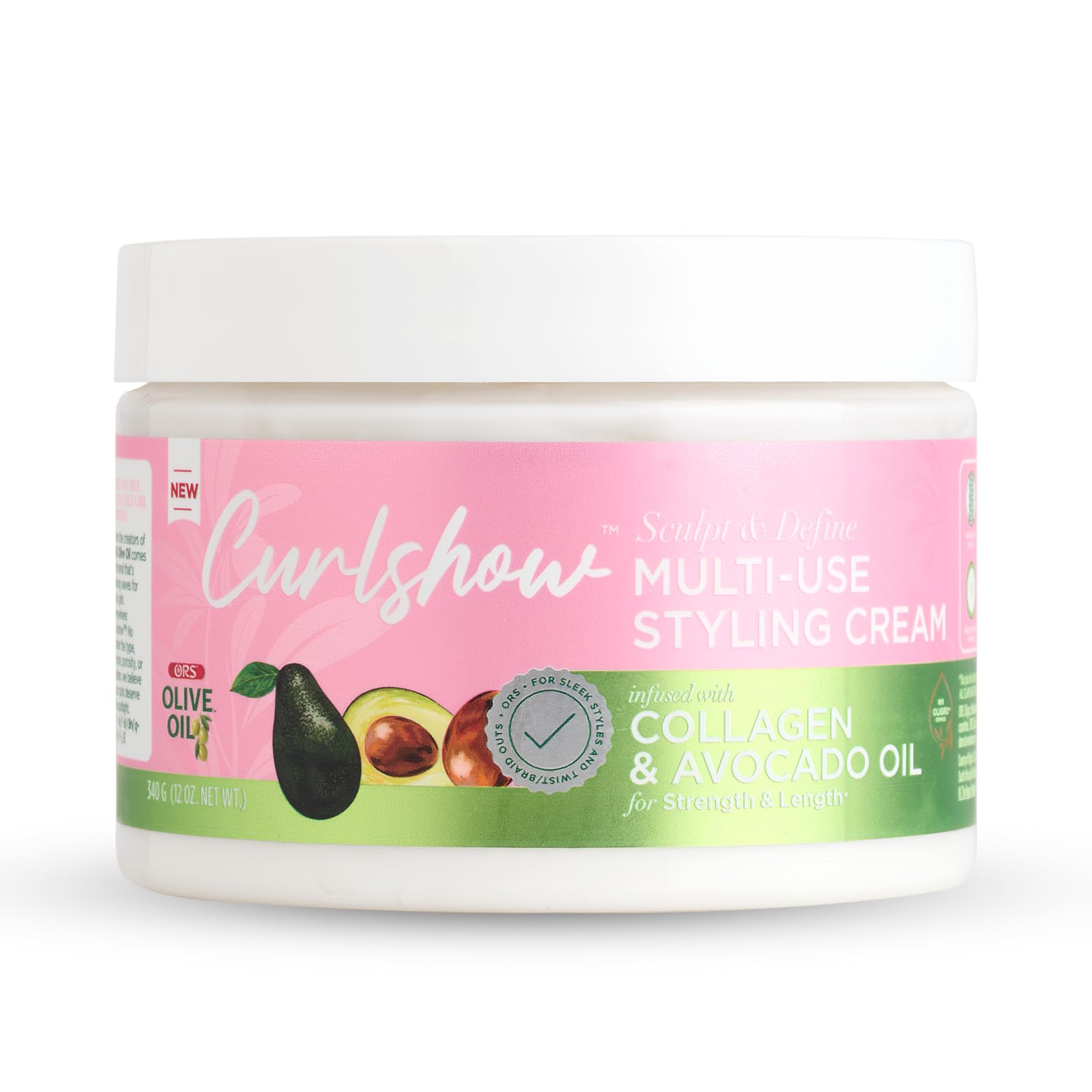 Ors Olive Oil Curlshow Multi Use Styling Cream Infused With Collagen Avocado - Thumbnail 2