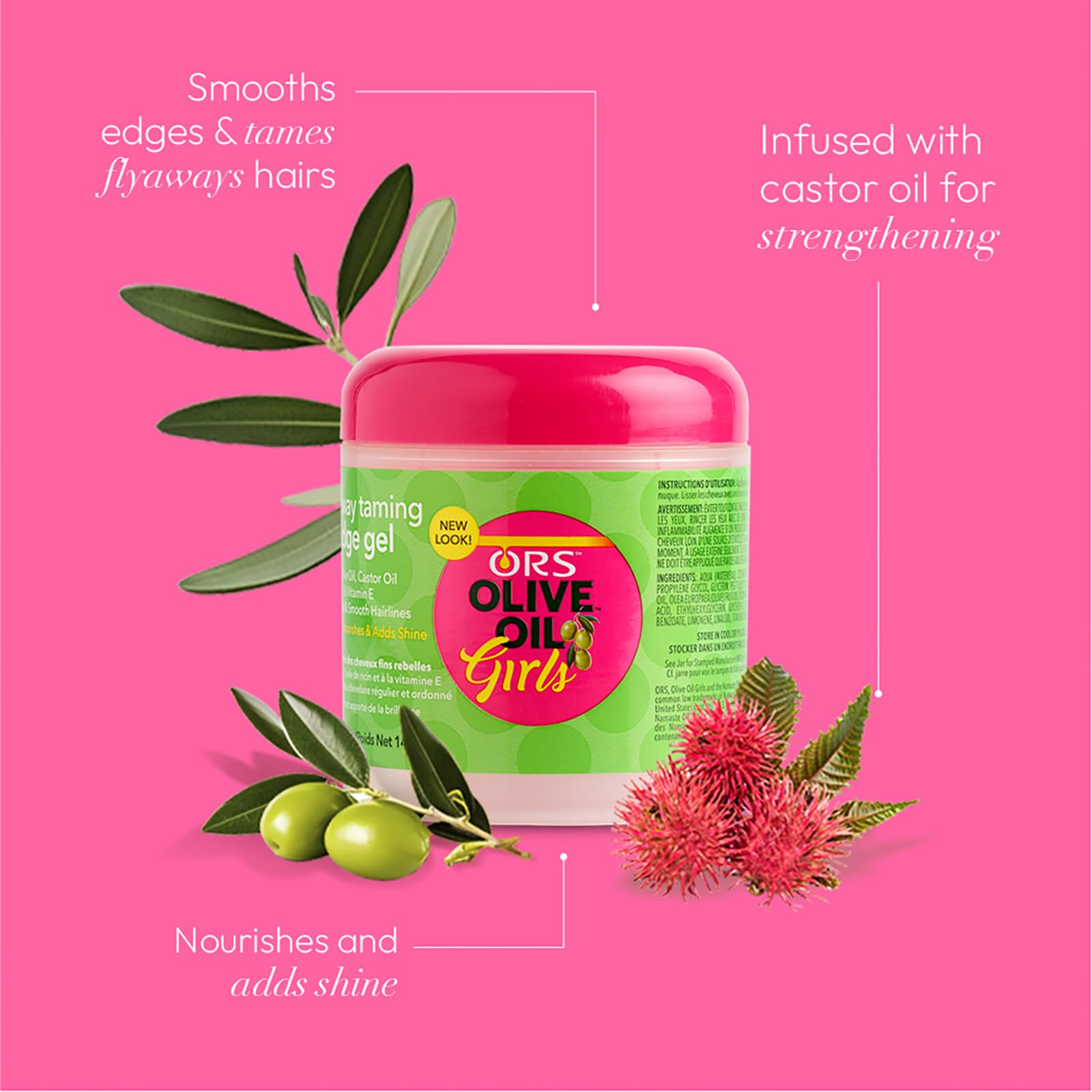 Ors Olive Oil Girls Fly Away Taming Hair Gel 5 oz