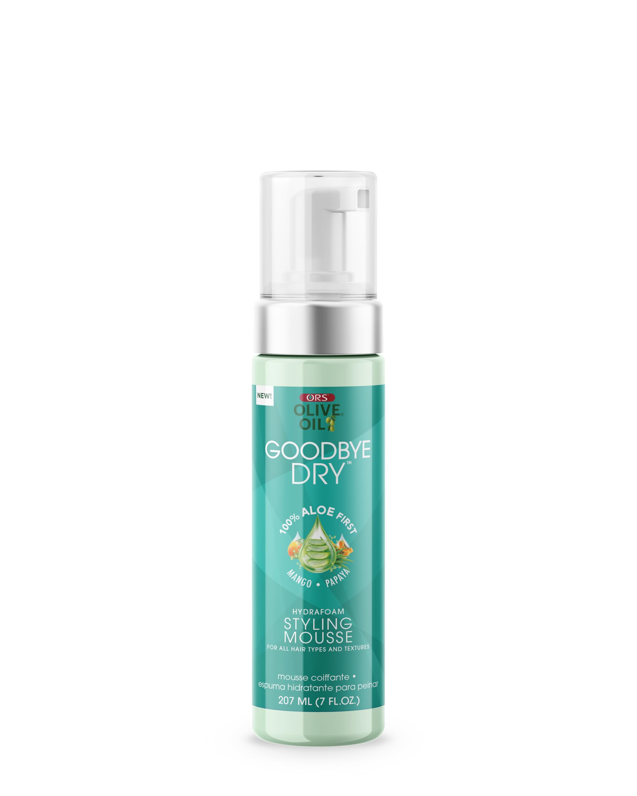 Ors Olive Oil Goodbye Dry Hydrafoam Styling Mousse With Aloe Mango Papaya