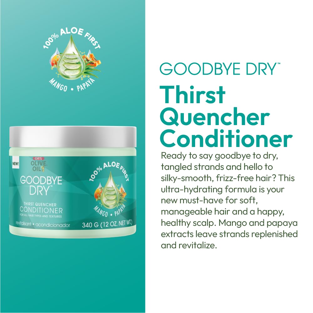 Ors Olive Oil Goodbye Dry Thirst Quencher Conditioner With Aloe Mango Papaya - Thumbnail 2