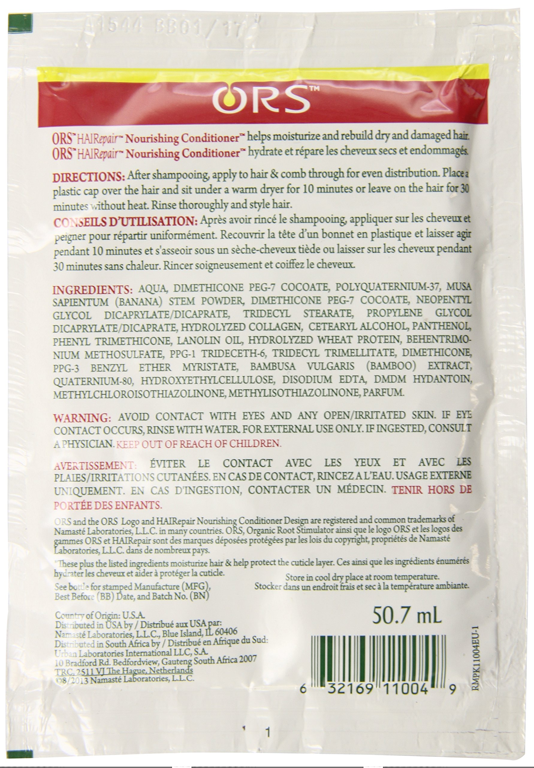 Ors Hairepair Banana Bamboo Nourishing Hair Conditioner for Dry Hair 1.75 oz