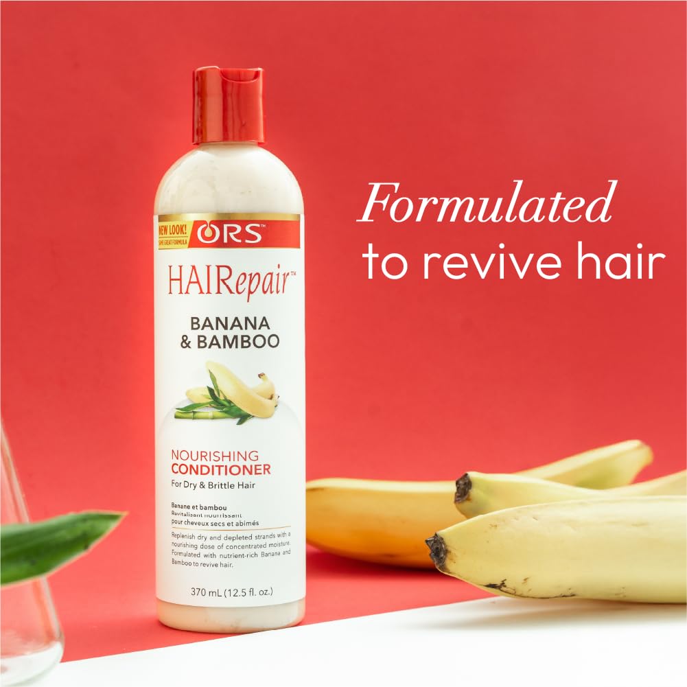 Ors Hairepair Banana and Bamboo Nourishing Conditioner for Dry and Brittle Hair - Thumbnail 3