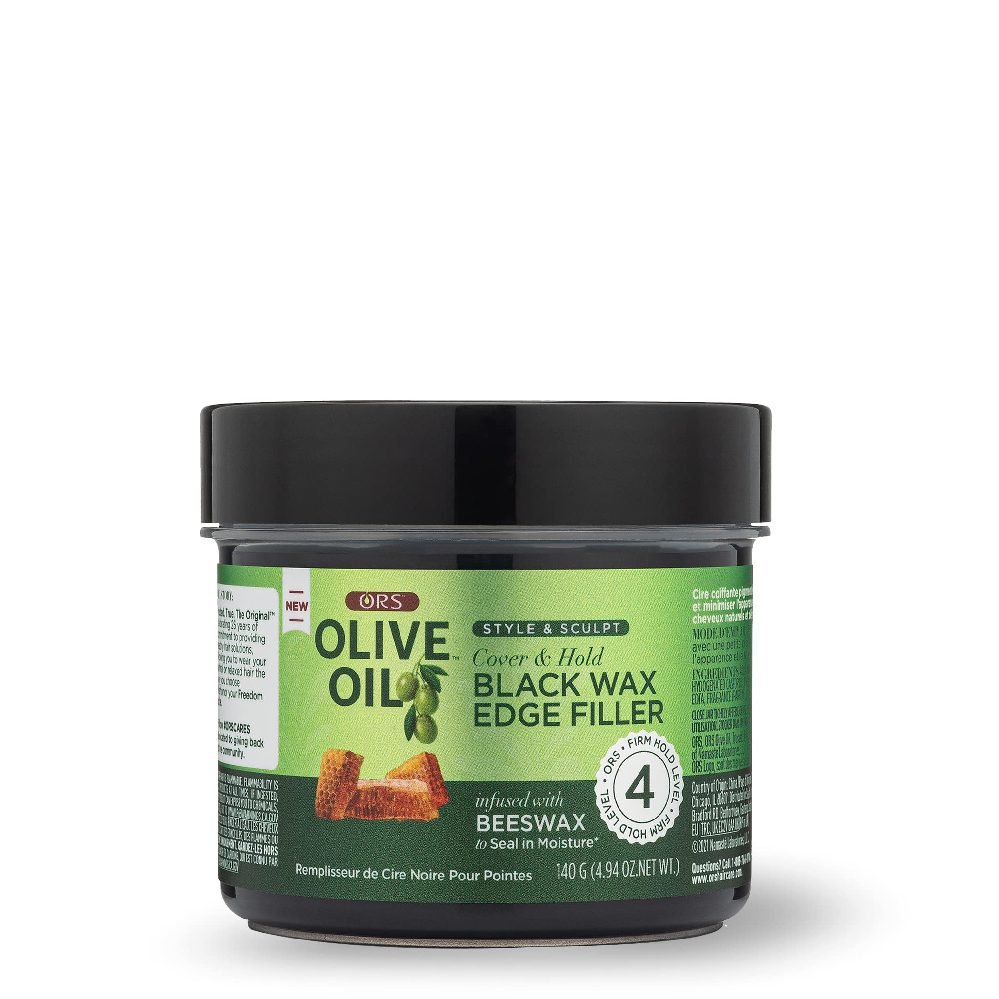 Olive Oil Style Sculpt Cover Hold Black Wax Edge Filler Infused With Beeswax To - Thumbnail 1