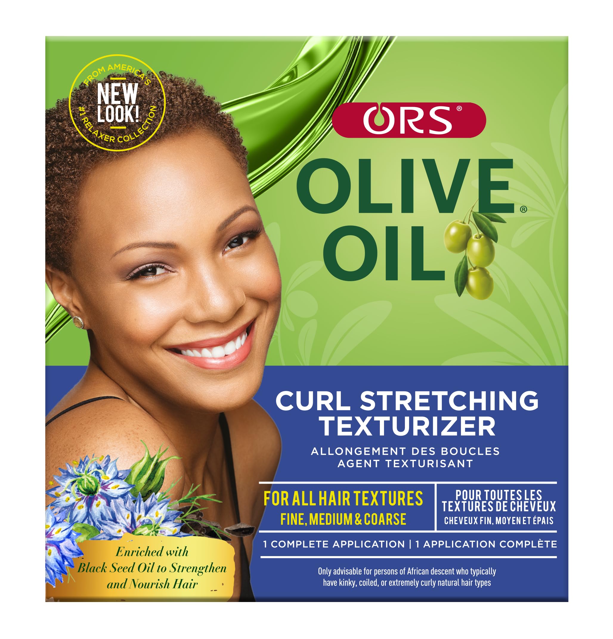 Ors Olive Oil Relaxers Texlax Curl Stretching Texturizer Kit Small Section - Thumbnail 3