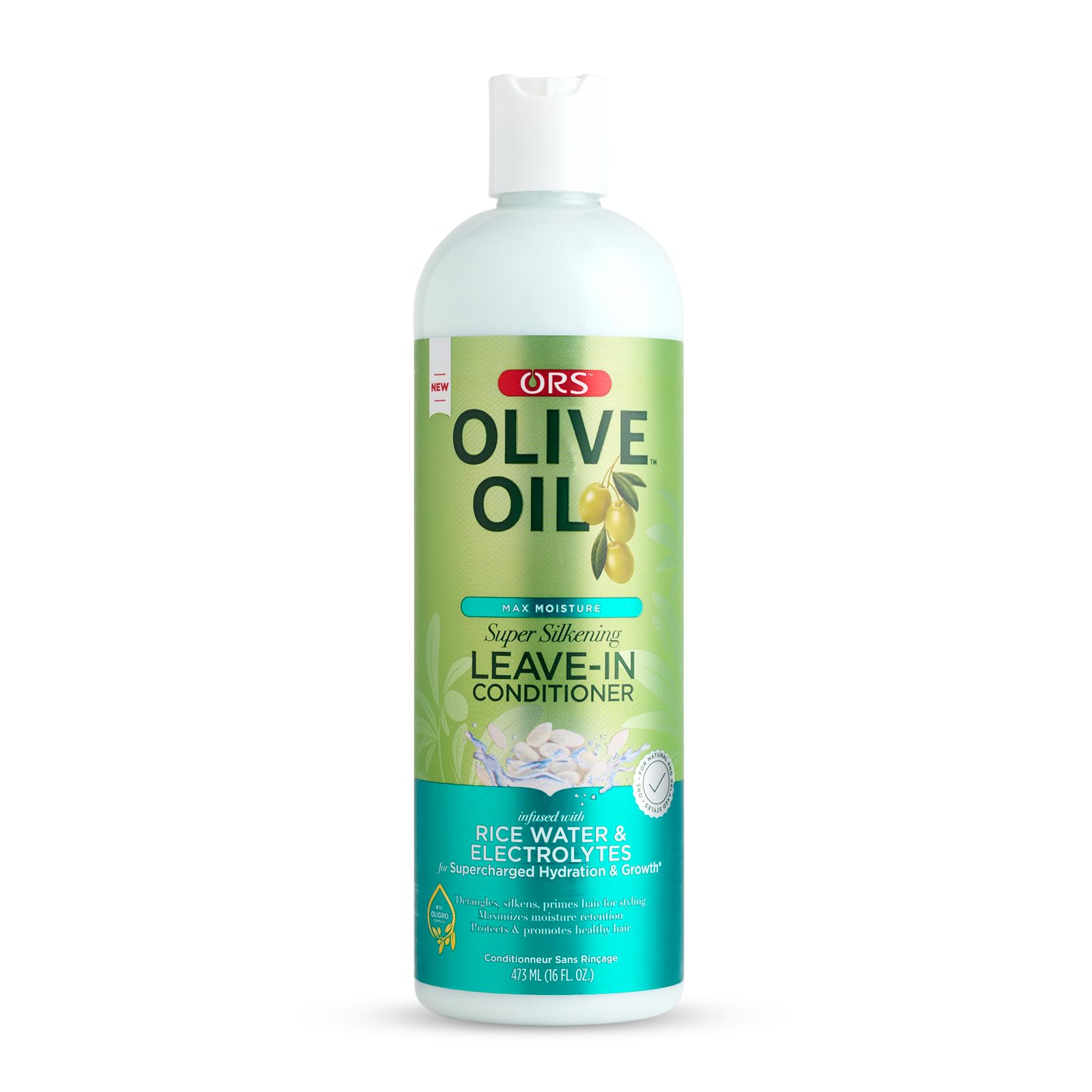Ors Olive Oil Max Moisture Leave In Conditioner With Rice Water and