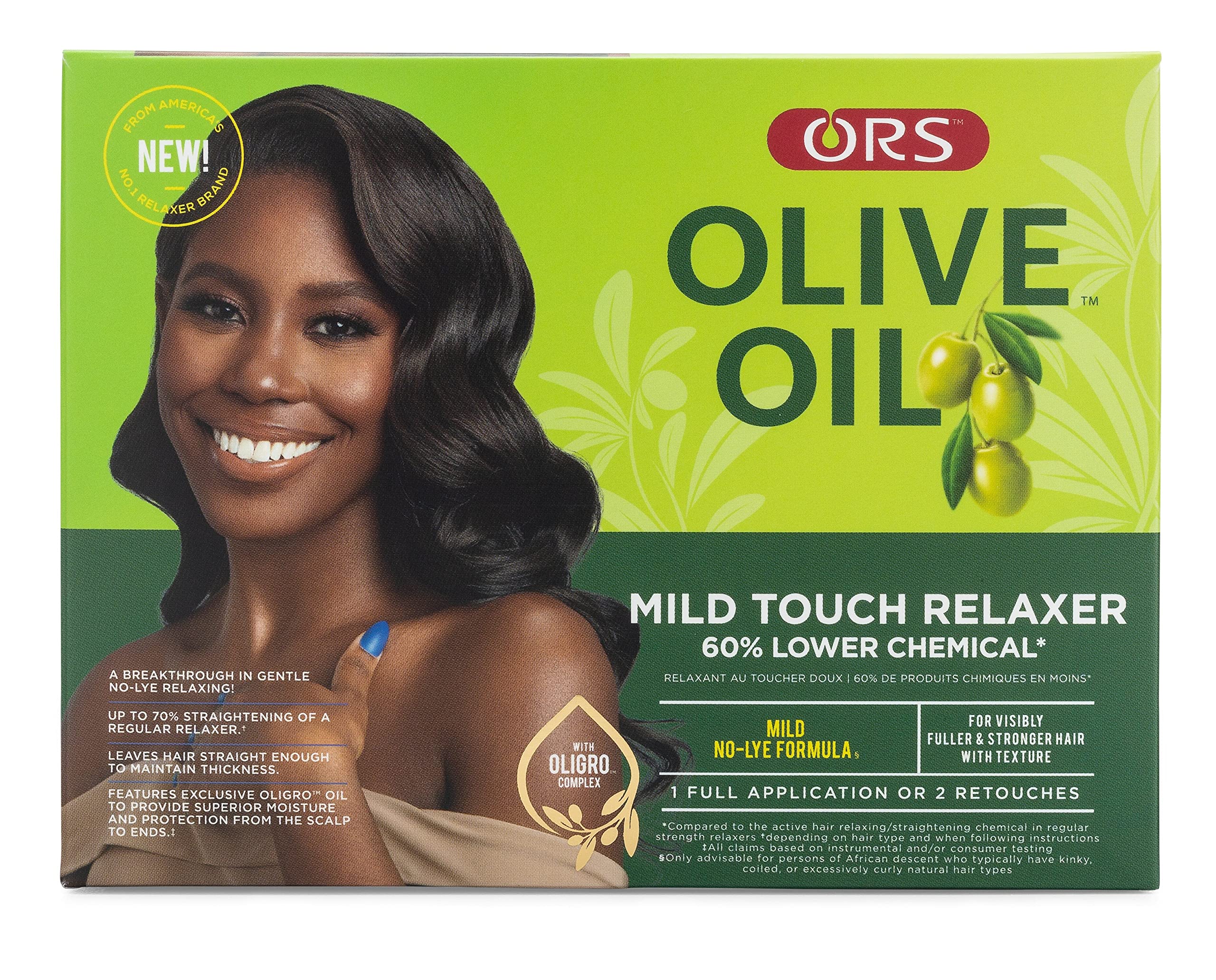 Ors Olive Oil Mild Touch Relaxer 60% Lower Chemical No Lye Mild Strength