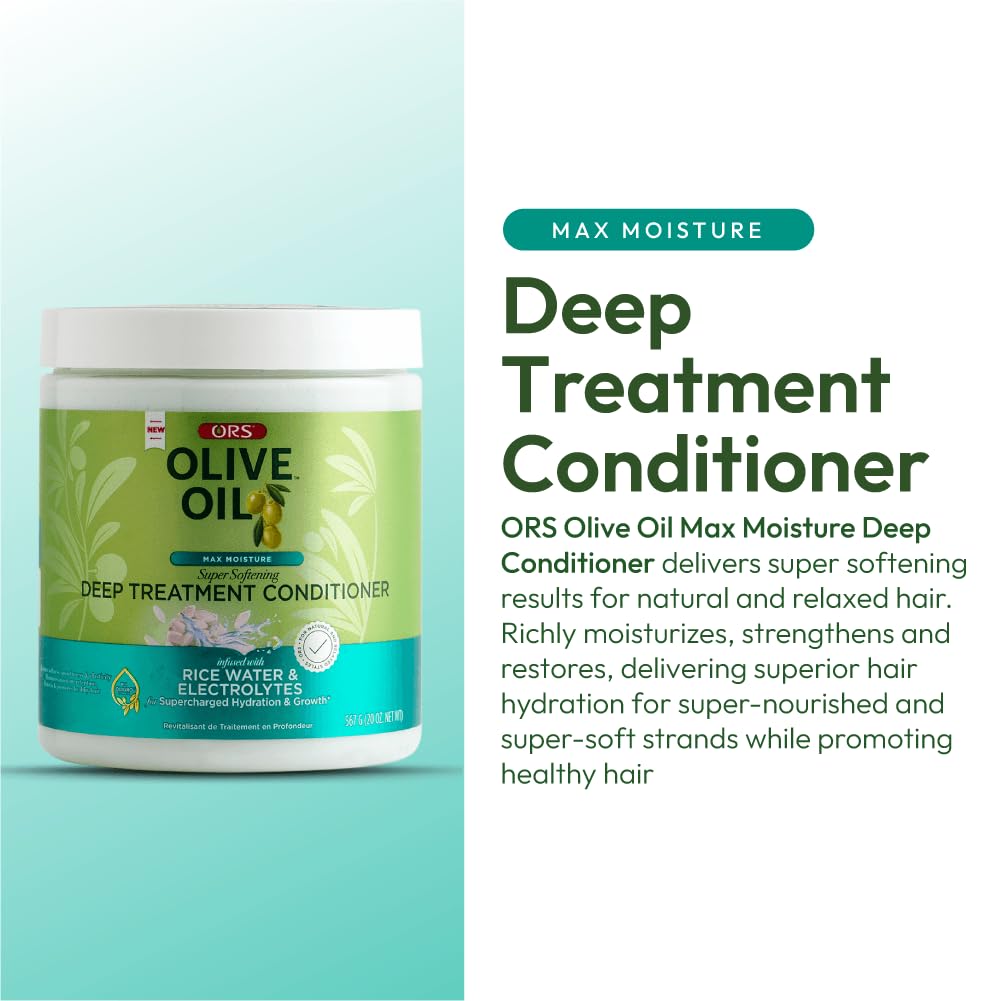 Ors Olive Oil Max Moisture Deep Treatment Conditioner With Rice Water - Thumbnail 2