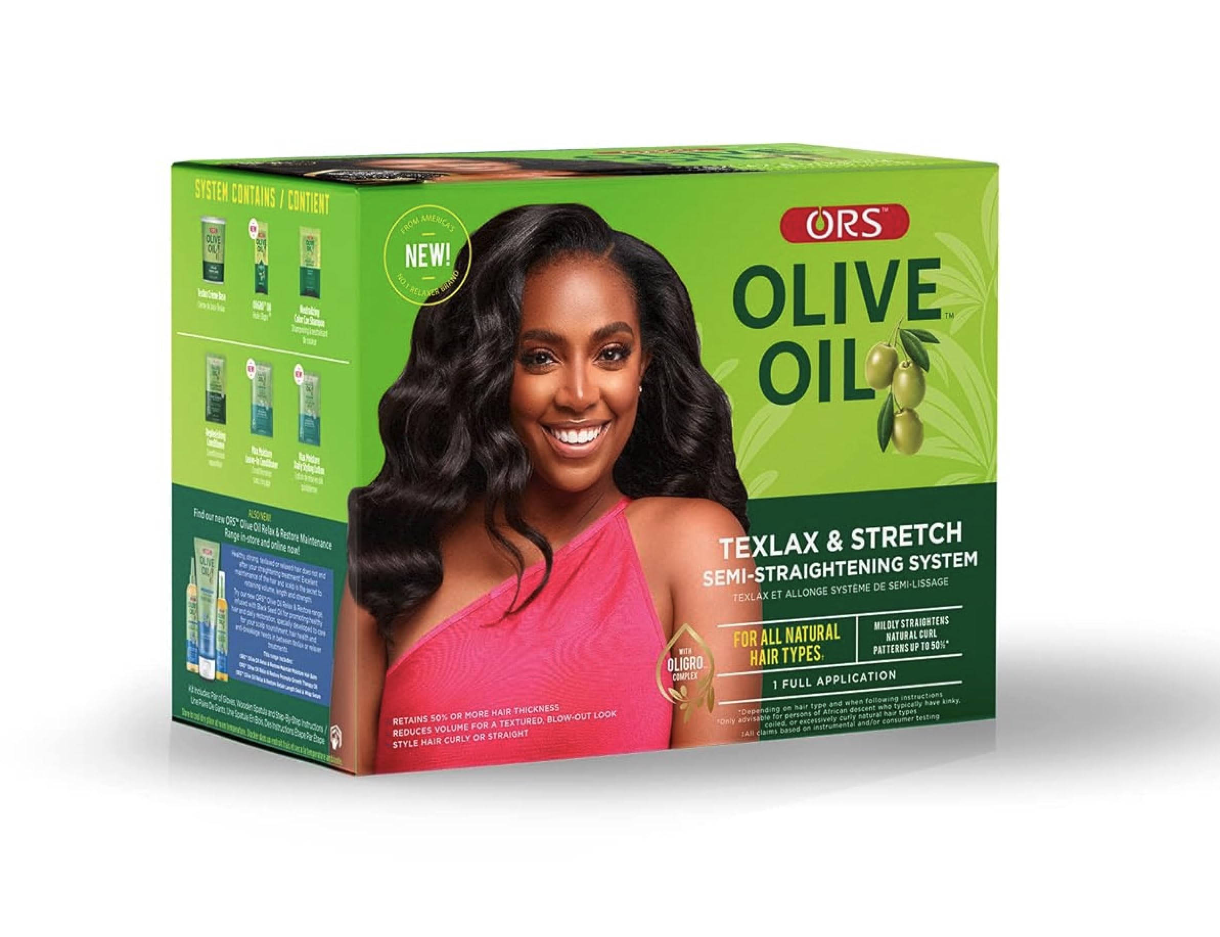 Ors Olive Oil Texlax Stretch Semi Hair Straightening System for All Natural