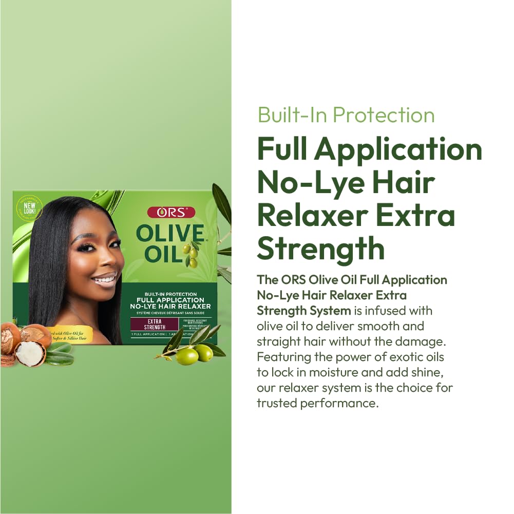 Ors Olive Oil Built In Protection Full Application No Lye Hair Relaxer Extra - Thumbnail 2