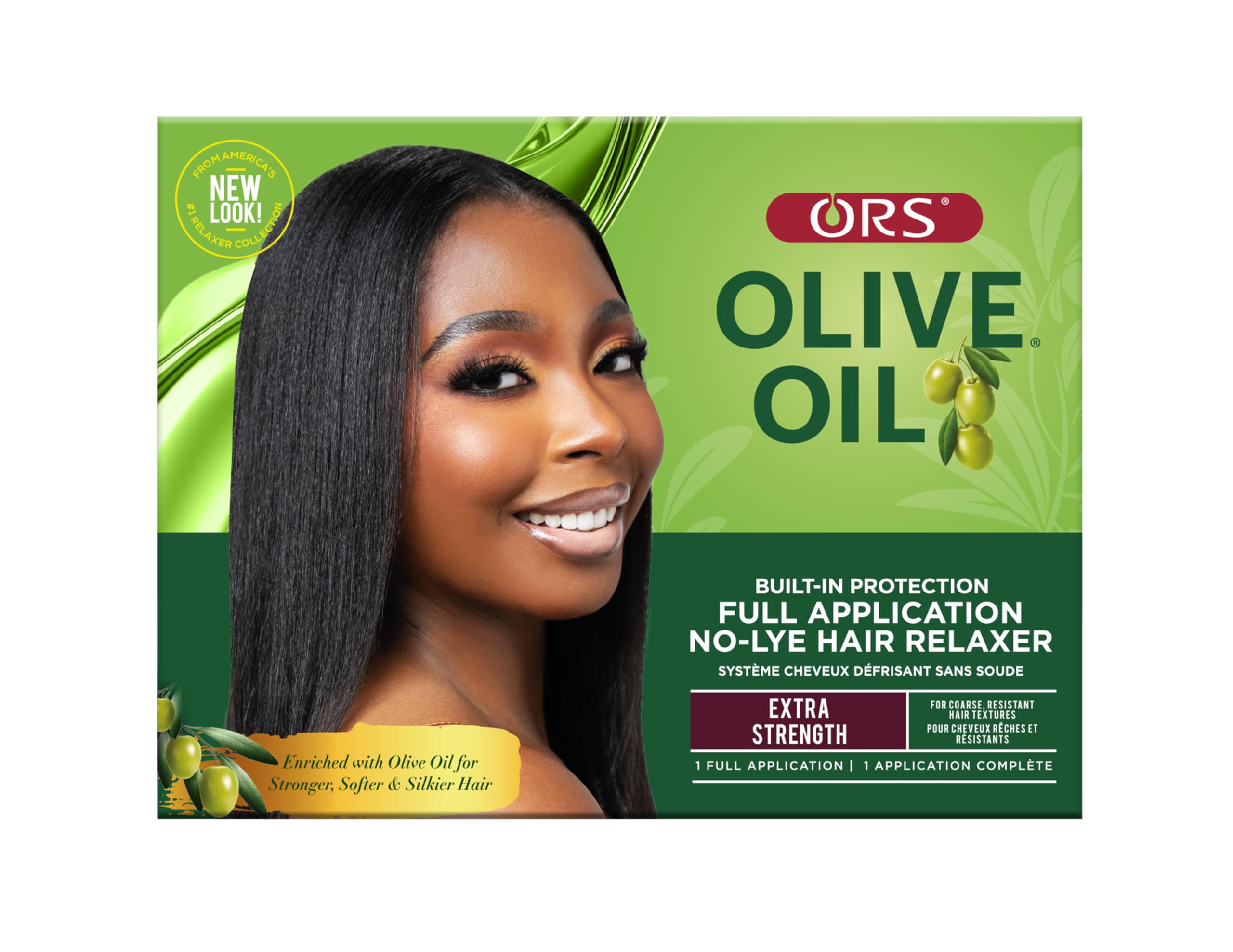 Ors Olive Oil Built In Protection Full Application No Lye Hair Relaxer Extra
