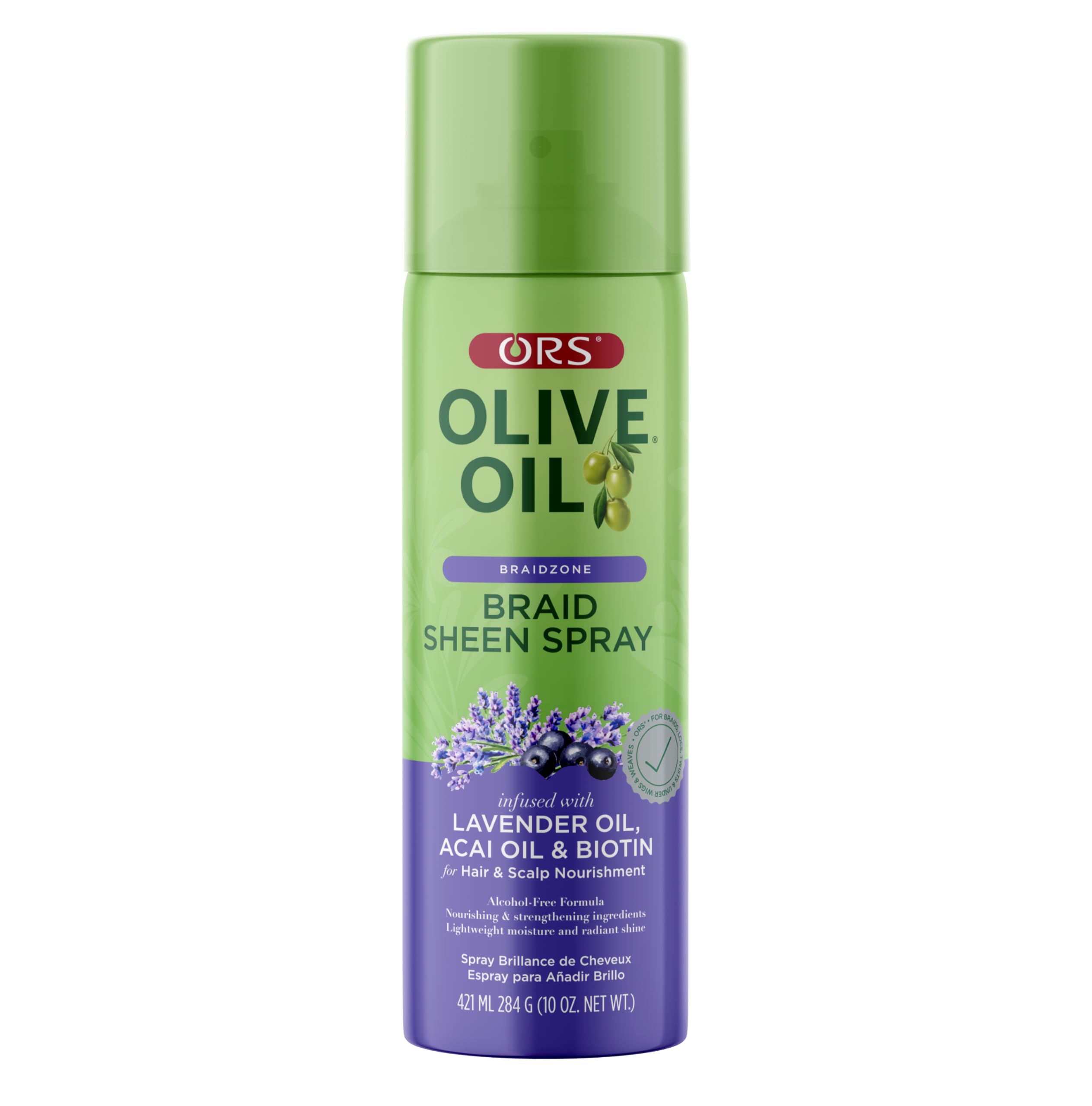 Ors Olive Oil Braidzone Braid Sheen With Lavender Acai Biotin for Hair Scalp