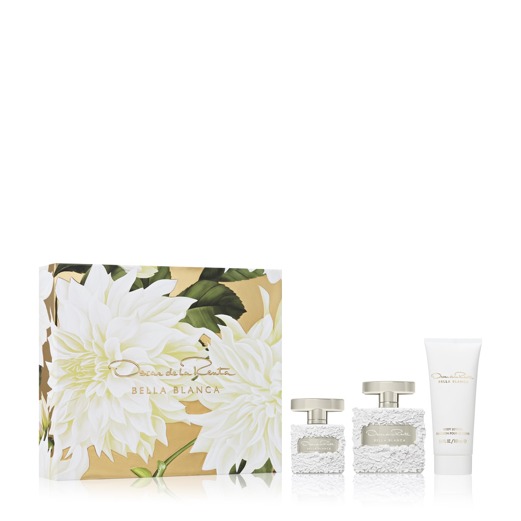 OSCAR BELLA BLANCA(W)(H/B)3PC SET(3.4oz edp sp,3.4oz body lotion,1.0oz edp sp)