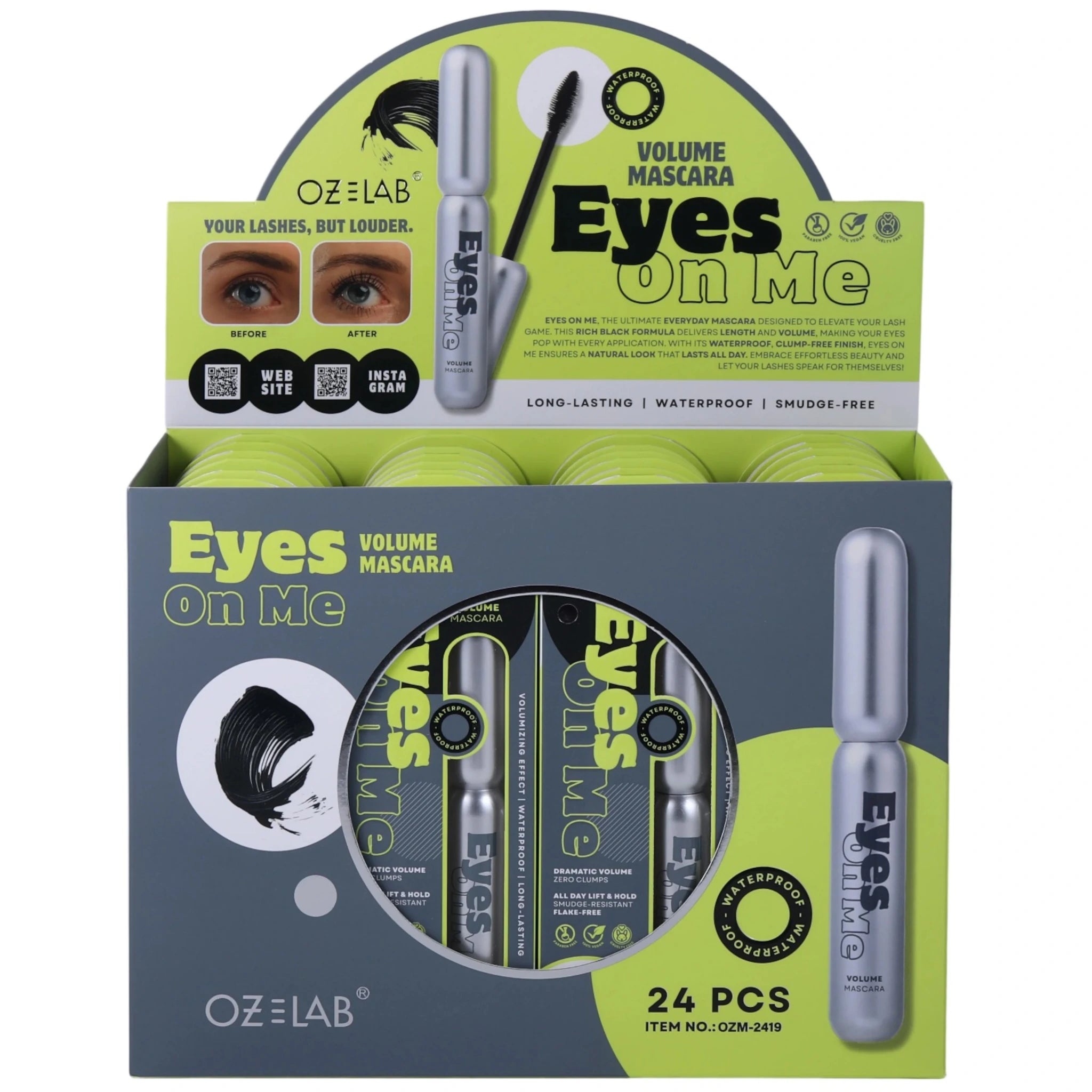 (24-pack) Oz Lab Eyes On Me Volume Mascara