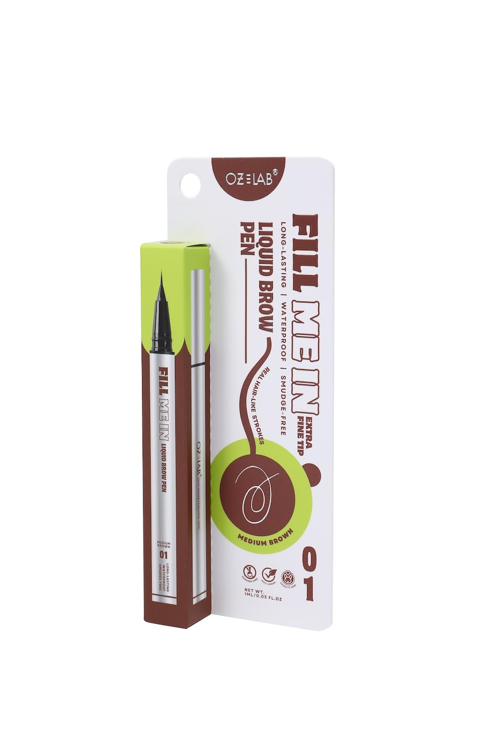 (24-pack) Oz Lab Fill Me In Liquid Brow Pen - Thumbnail 2