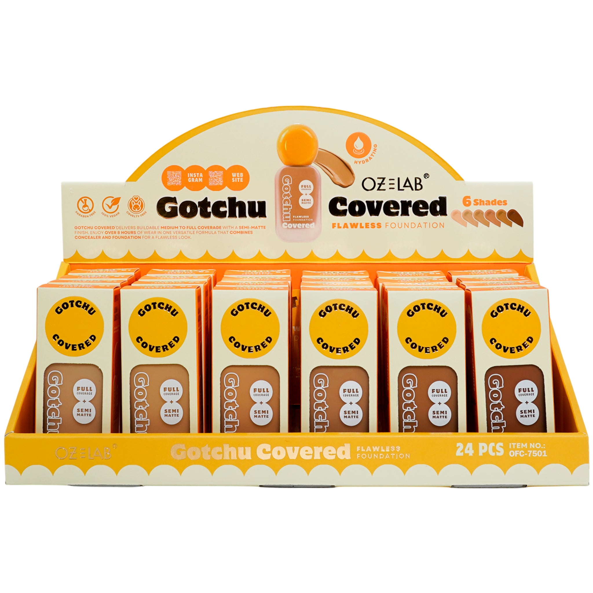 (24-pack) Oz Lab Gotchu Covered Flawless Foundation