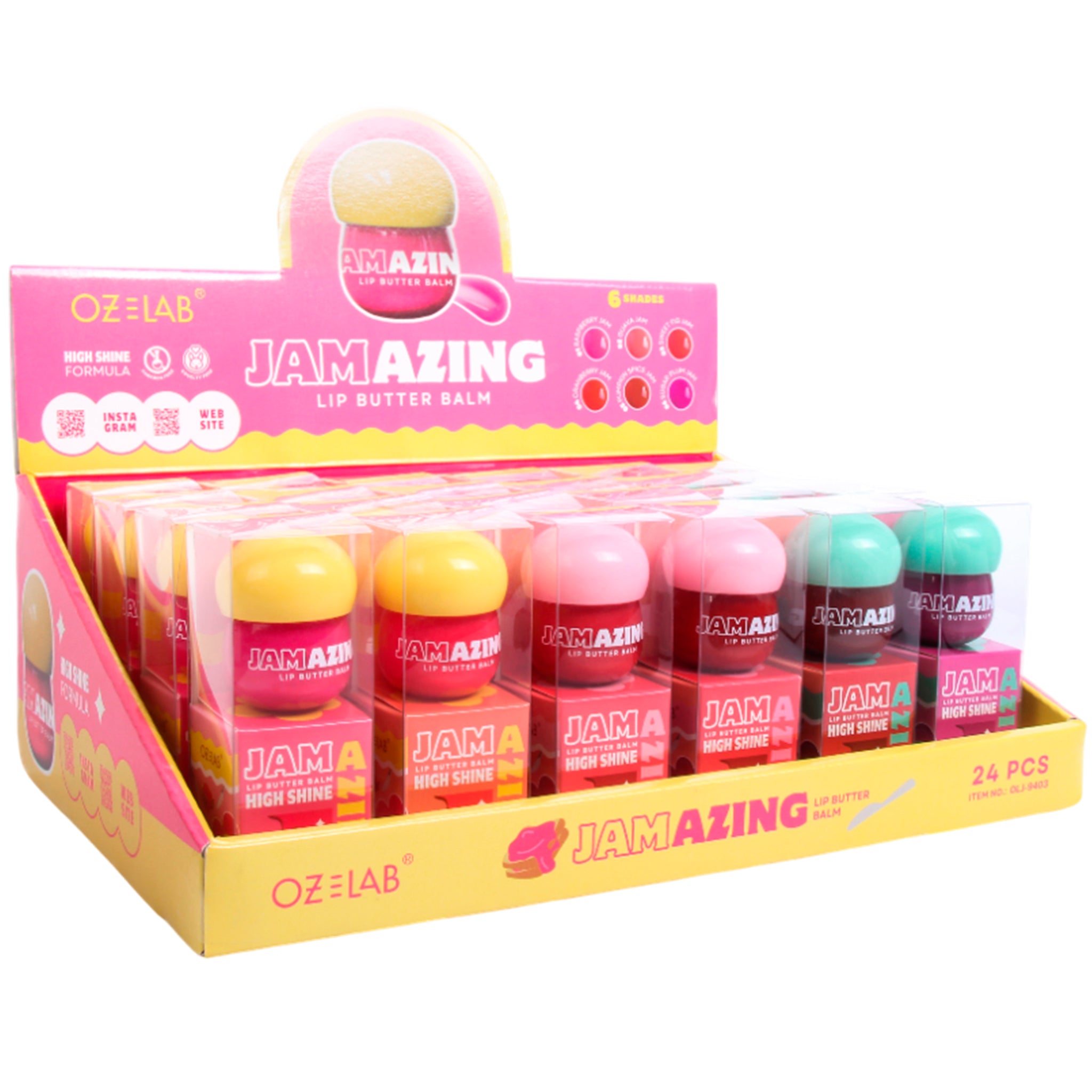 (24-pack) Oz Lab Jamazin Lip Butter Balm