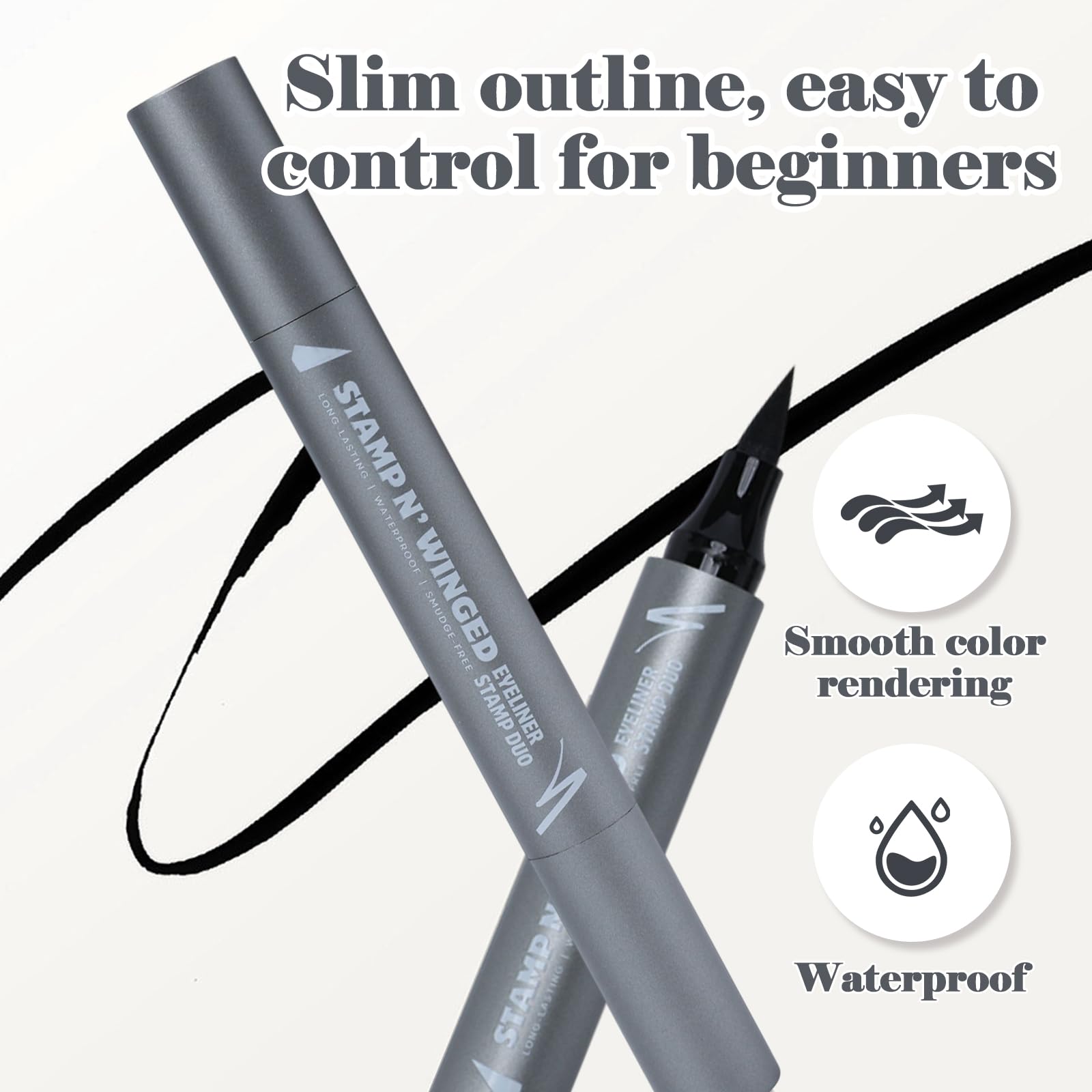 (24-pack) Oz Lab Stamp N' Winged Eyeliner Stamp Duo - Thumbnail 2