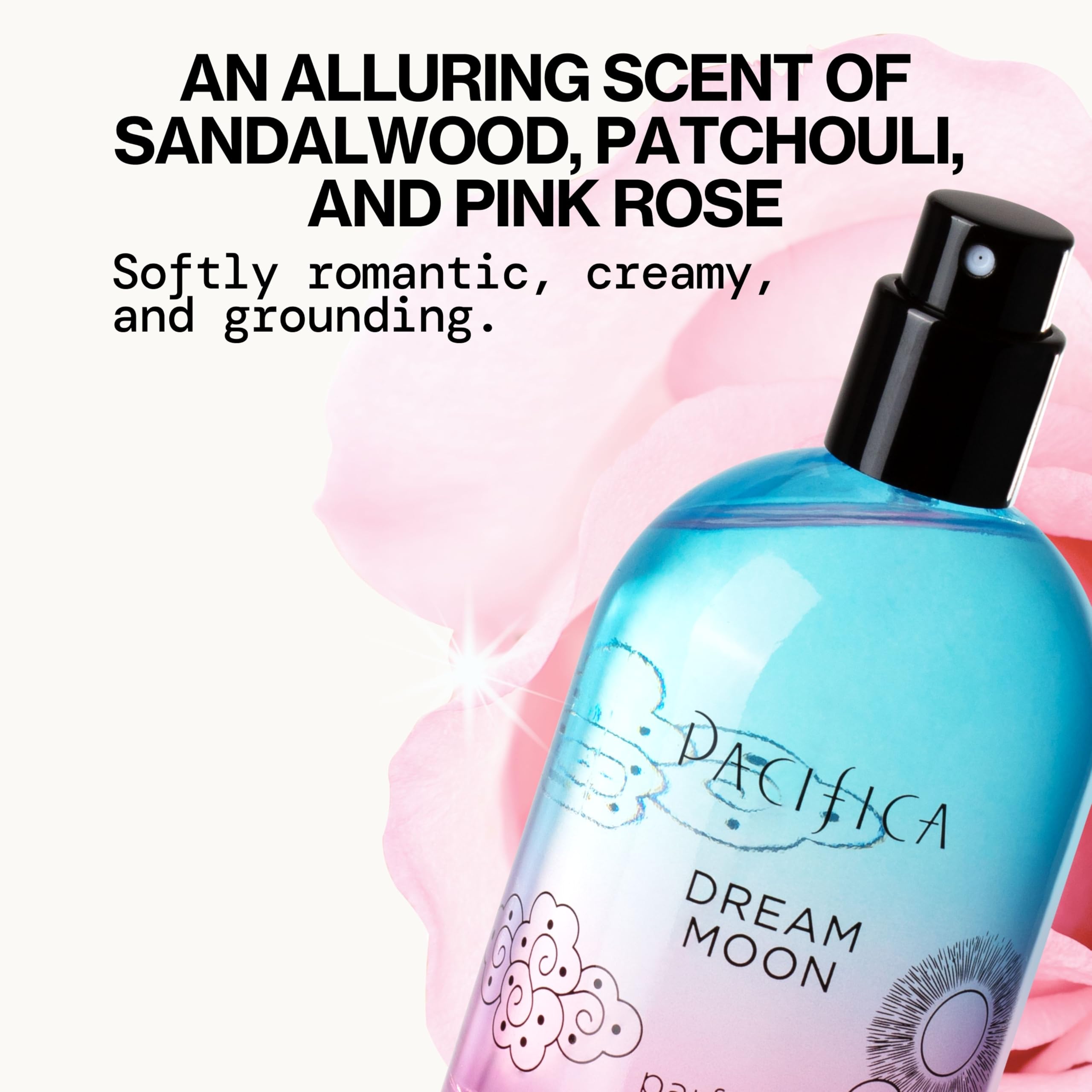 Pacifica Dream Moon 2 Fl Oz Bergamot Pink Rose Vanilla Sandalwood Patchouli - Thumbnail 2