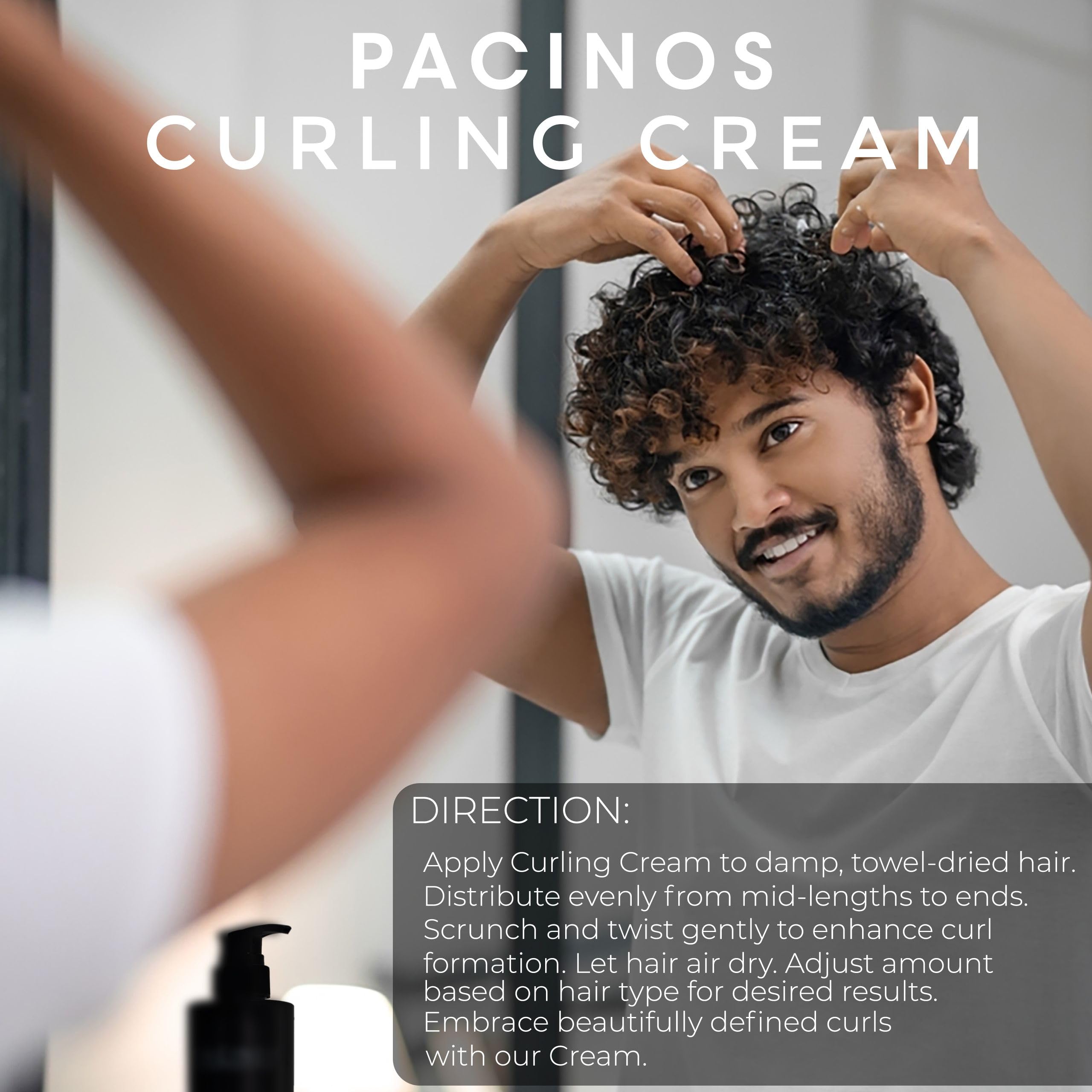 Pacinos Curling Hair Cream All Hair Types Unisex Unisex 10 oz