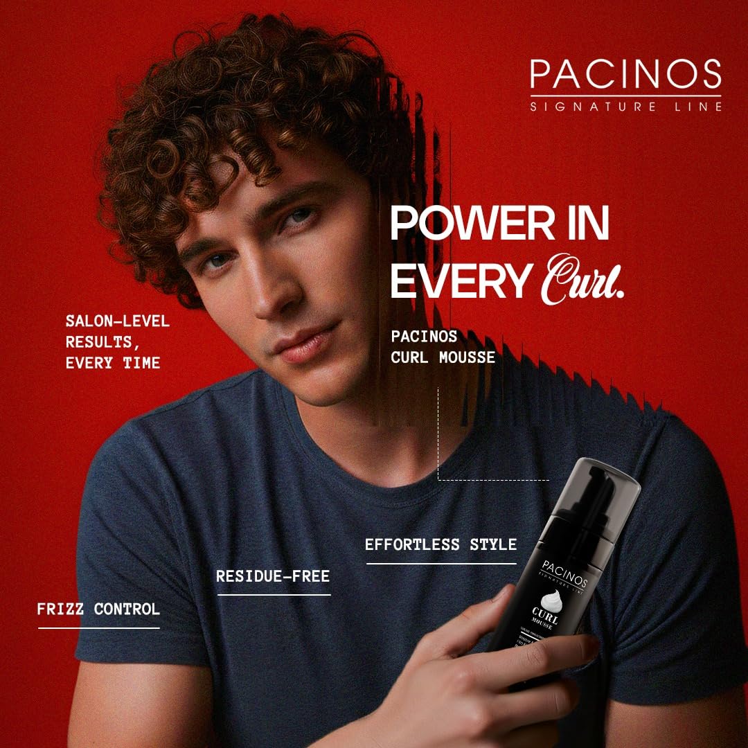 Pacinos Signature Line Curl Enhancing Mousse Light Hold Hair Mousse and Styling - Thumbnail 2