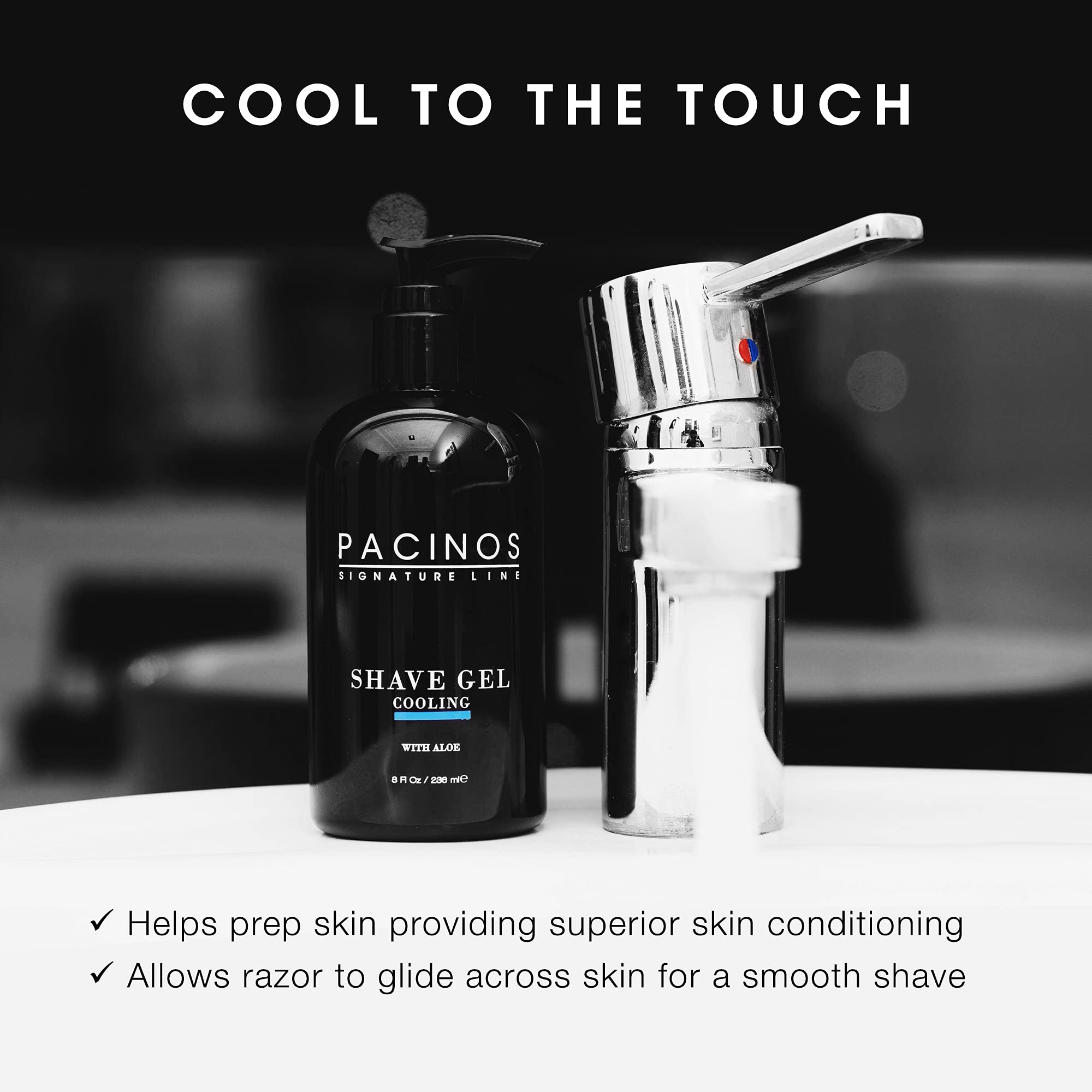 Pacinos Shave Gel Cooling With Aloe 8 oz - Thumbnail 2