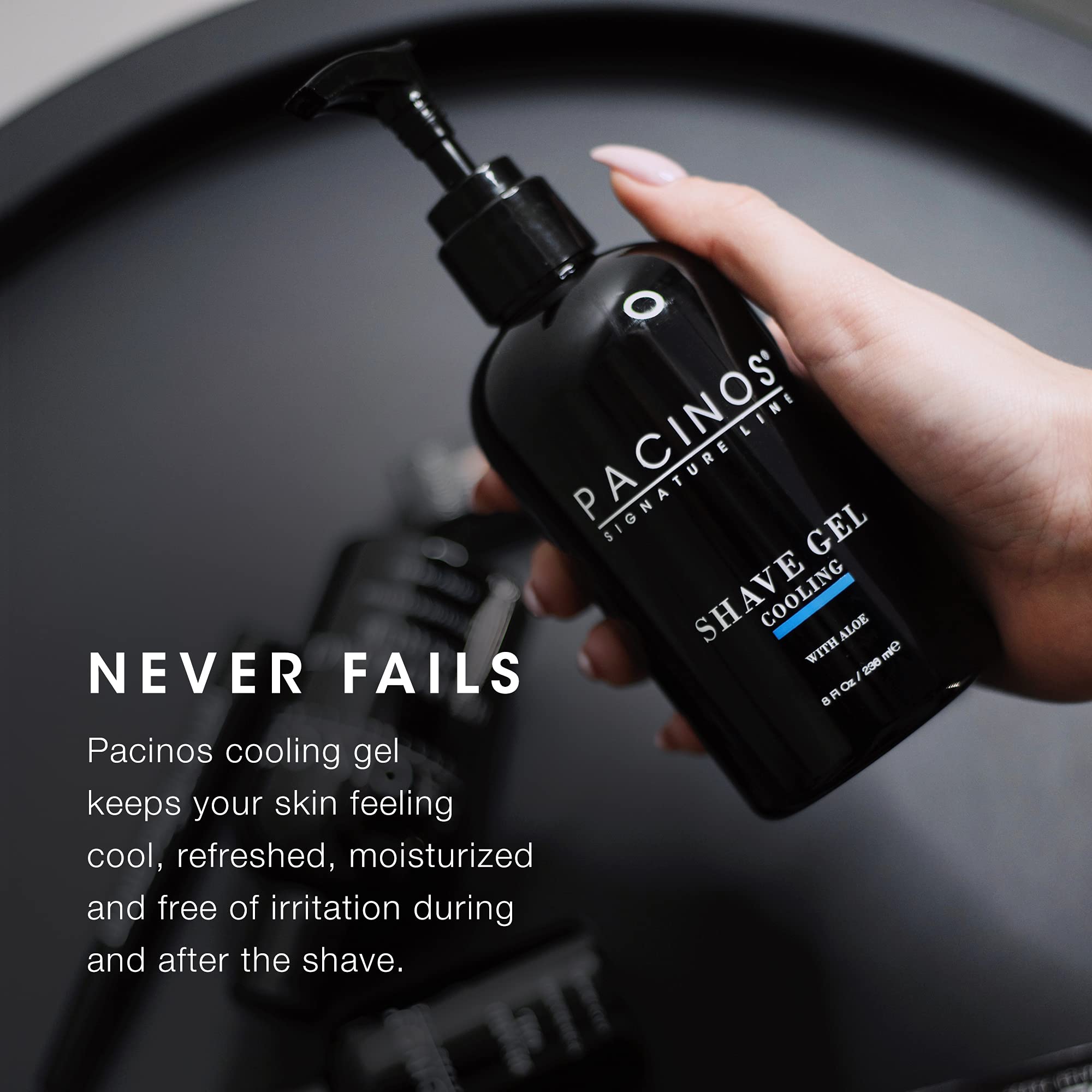 Pacinos Shave Gel Cooling With Aloe 8 oz - Thumbnail 3