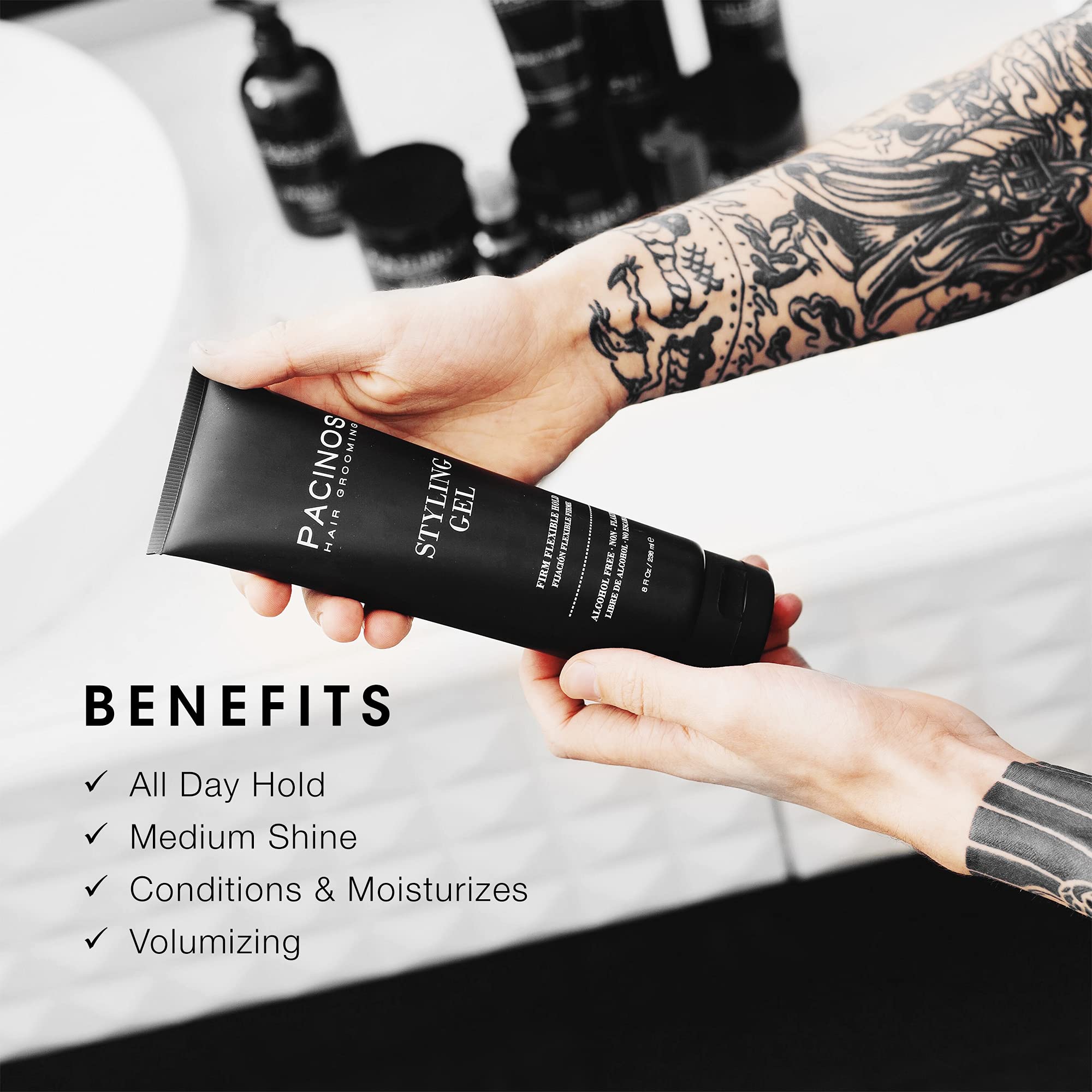 Pacinos Styling Gel 8 oz - Thumbnail 2