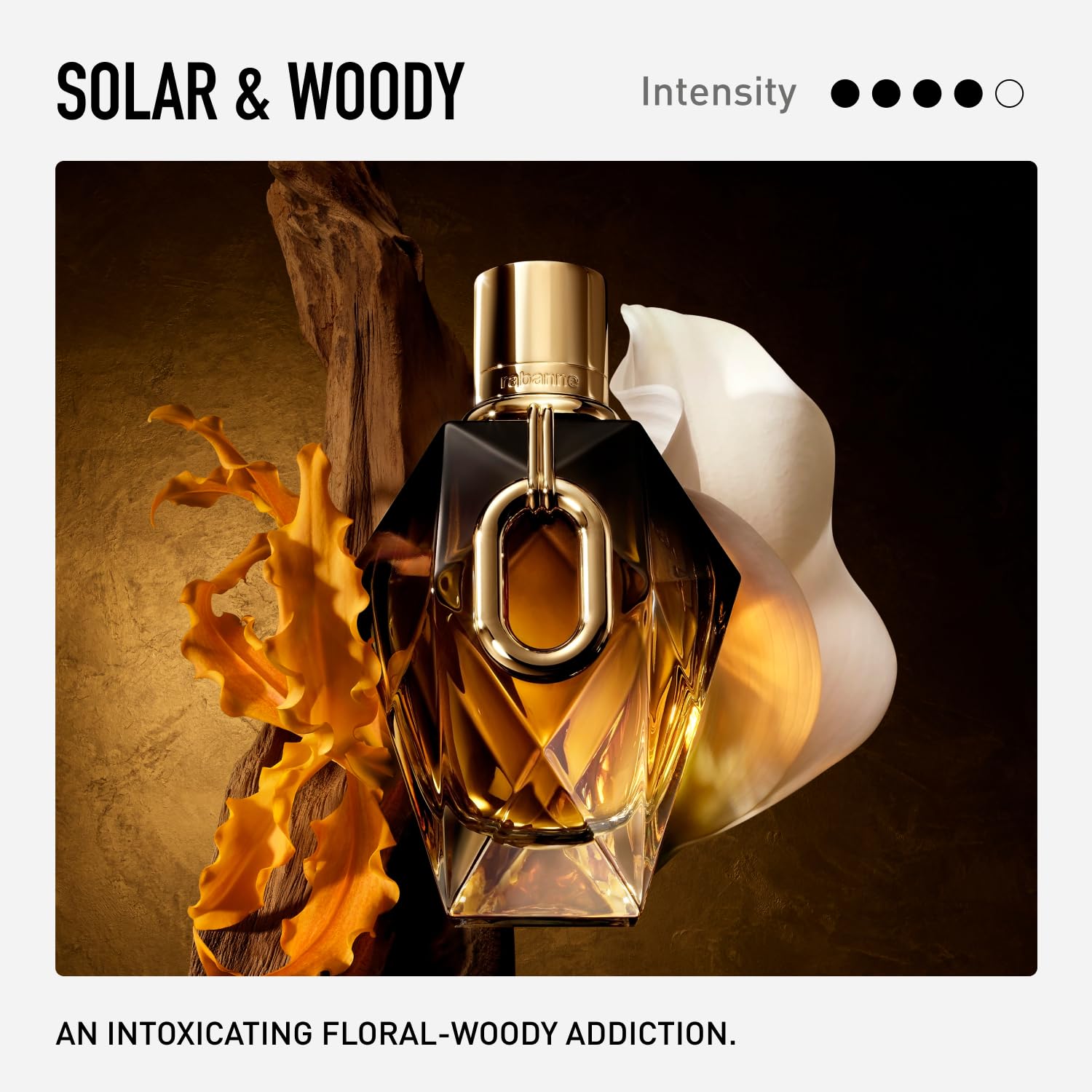 Rabanne Million Gold for Her Parfum Sensual Floral Woody With Jasmine Ylang - Thumbnail 3