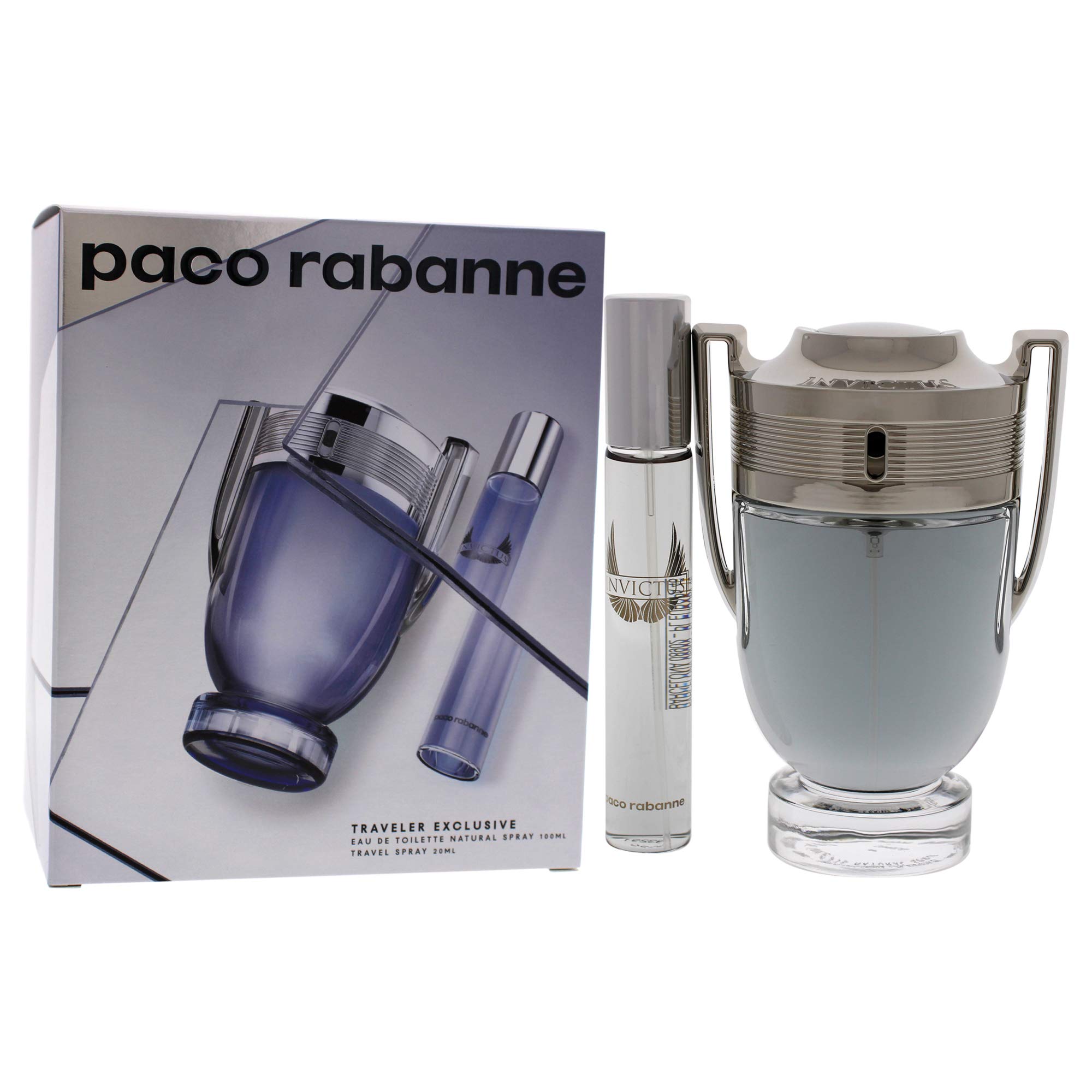 [Set] Paco Rabanne Invictus Men 2 Pc EDT 3.4 oz - Thumbnail 3