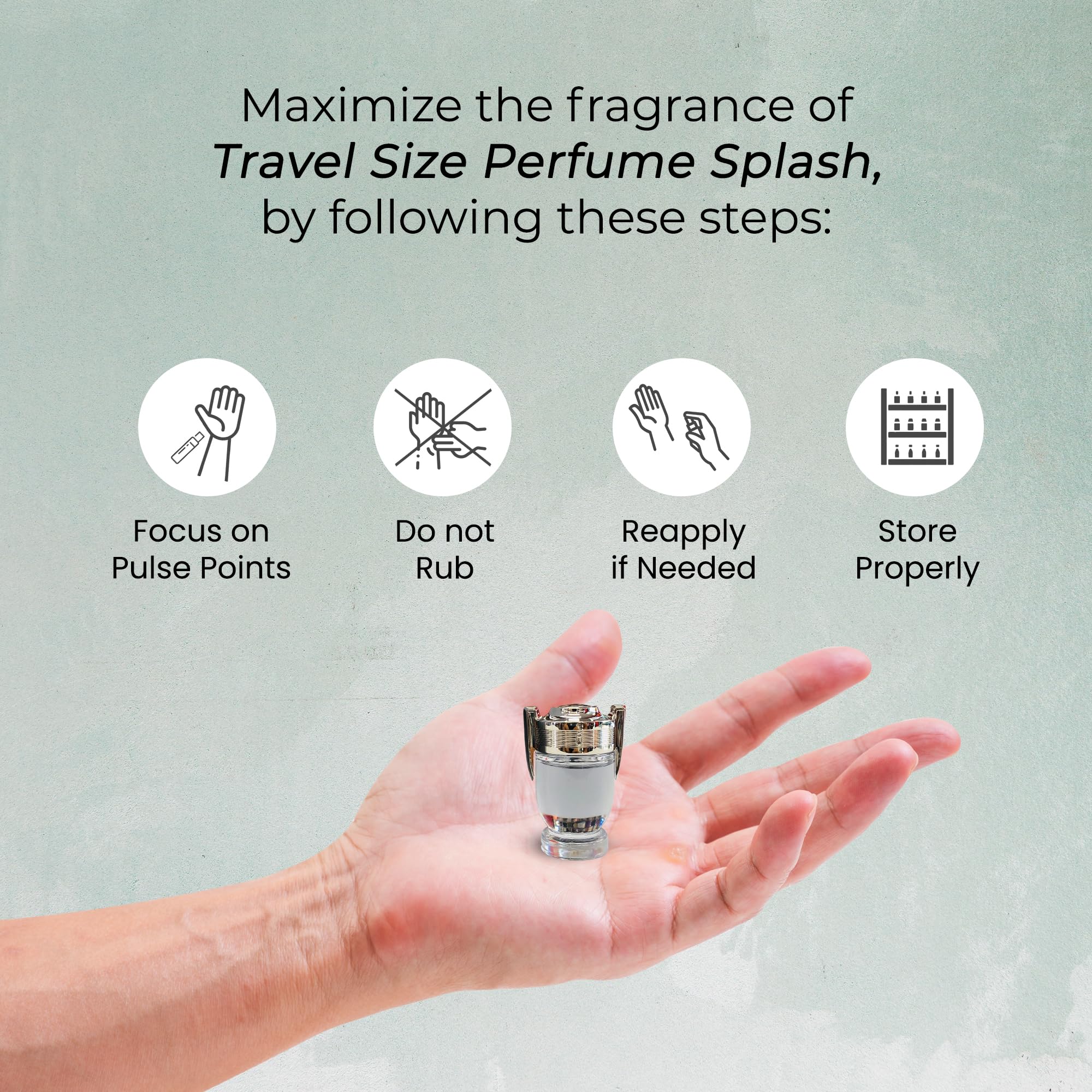 [Mini] Paco Rabanne Invictus 0.17 Fl Oz Mini/splash For Men EDT - Thumbnail 3