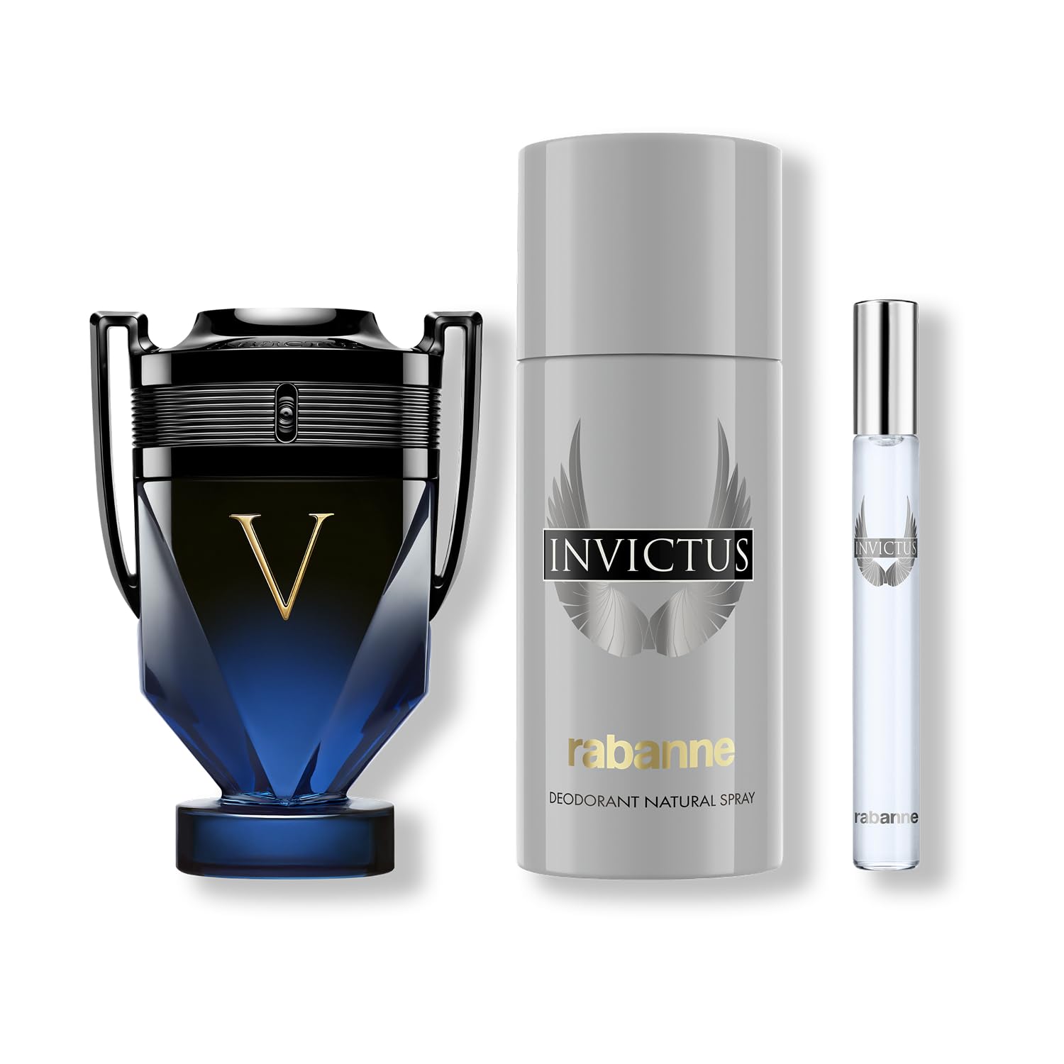 [Set] Rabanne Invictus Victory Elixir Discover Amber Woody Spicy Parfum Intense + - Thumbnail 2